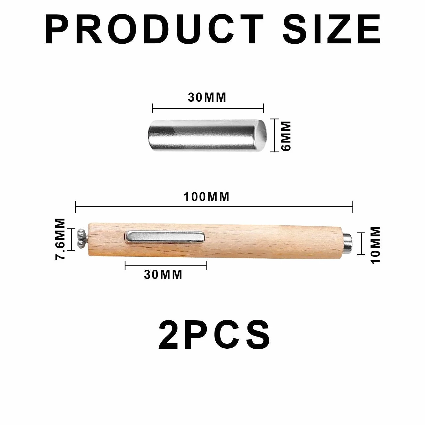 Bastoncini Magnetici da 2 Pezzi, Accessori per Nail Art Multifunzionali, Strumenti per Creare Effetti Occhi di Gatto, Adatti per Scene di Nail Art Fai-da-Te.