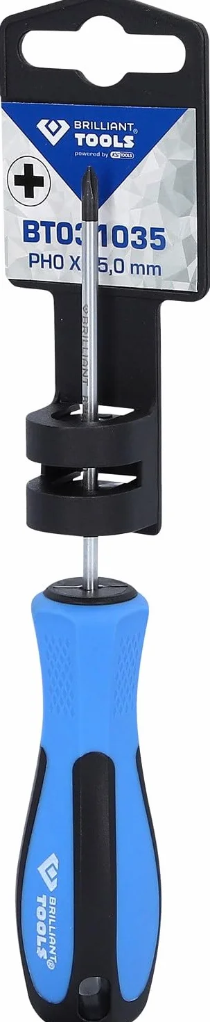 BRILLIANT TOOLS BT031035 Giravite a taglio a croce PH0 x 75 mm