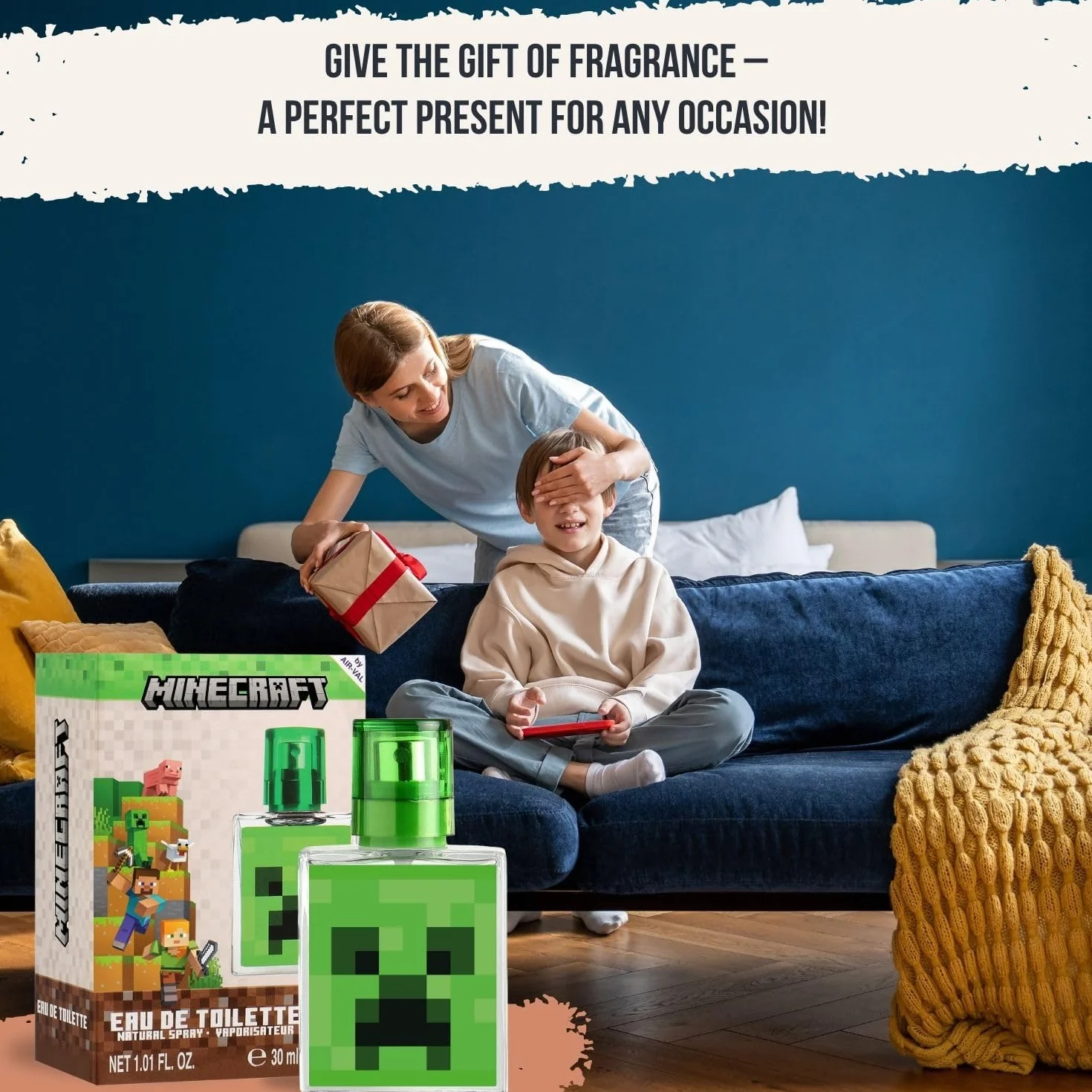 Air Val Minecraft - Eau de Toilette per bambini, 30 ml