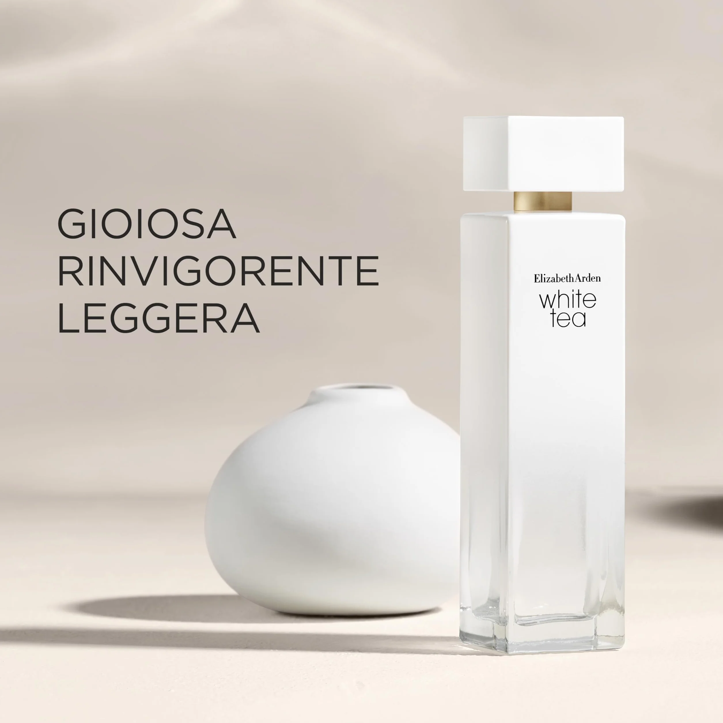 Elizabeth Arden White Tea, Eau de Toilette Spray, Profumo con Mandarino, Estratto di Tè Bianco e Legno di Madras, Floreale, Femminile e Dolce, Morbido Calore, Profumo per Donna 100 ml