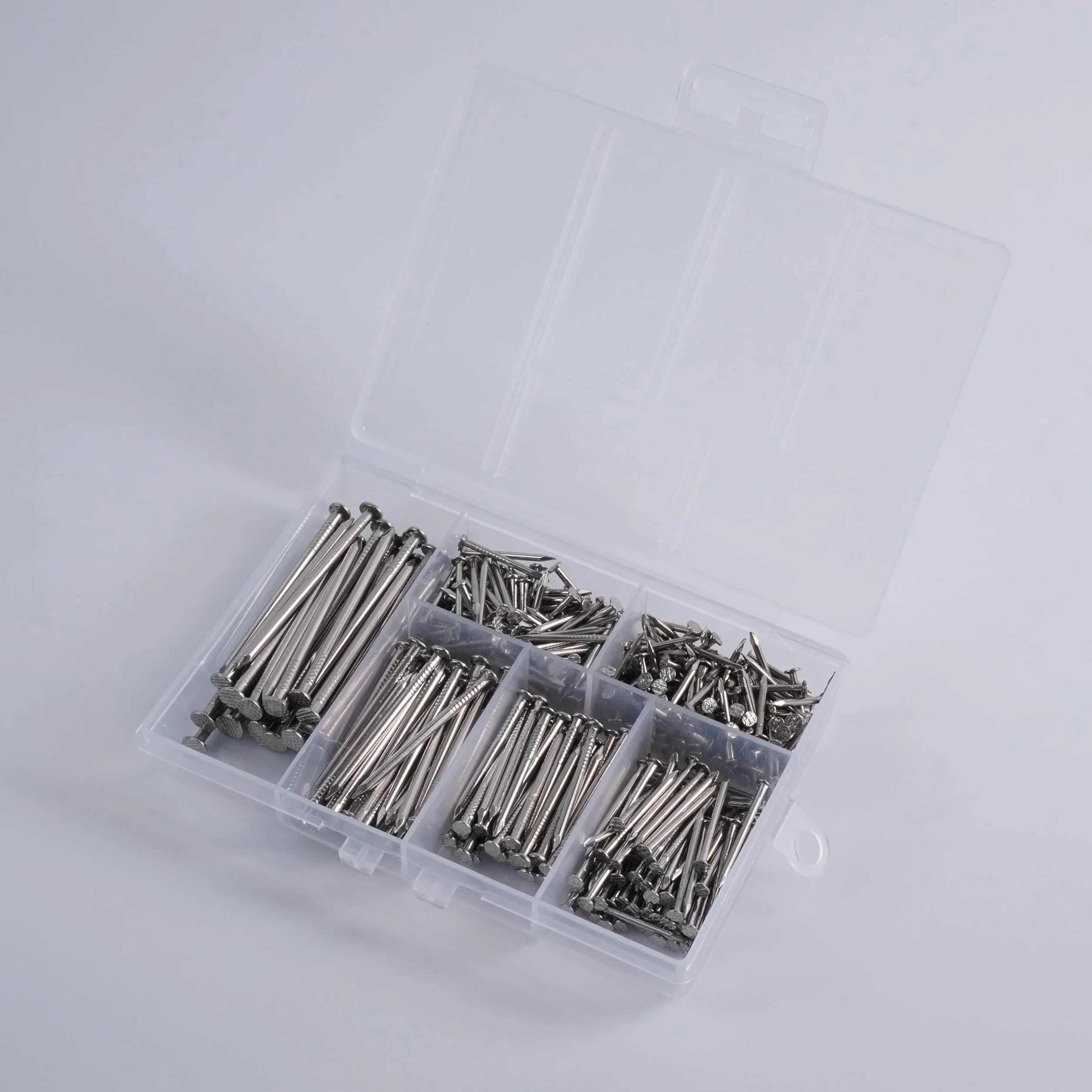 OMOTOOL Set di chiodi in acciaio inox 304 480 pezzi 6 misure