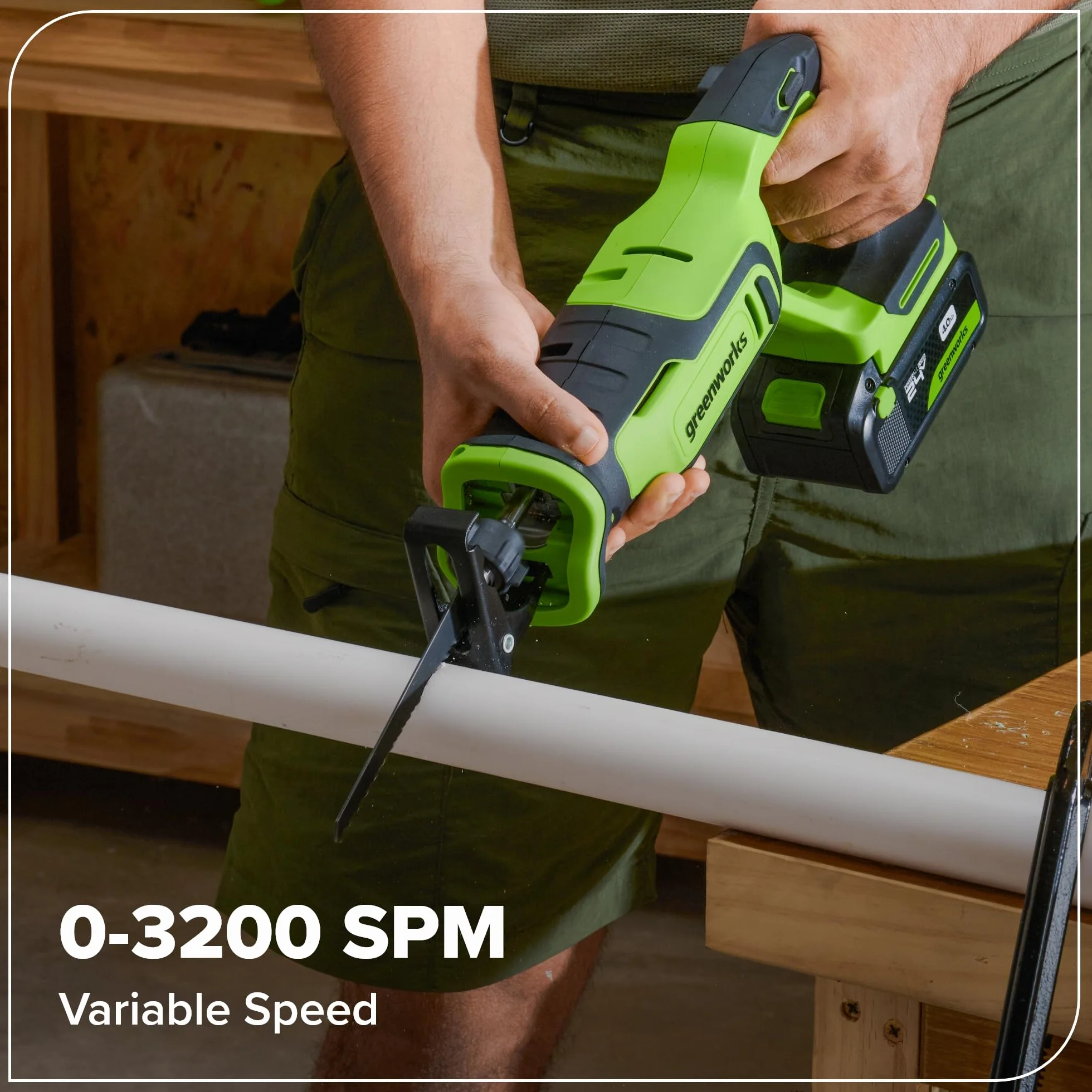 Greenworks 24V combo trapano avvitatore a percussione sega circolare alternativa a calare utensile multifunzione levigatrice torcia