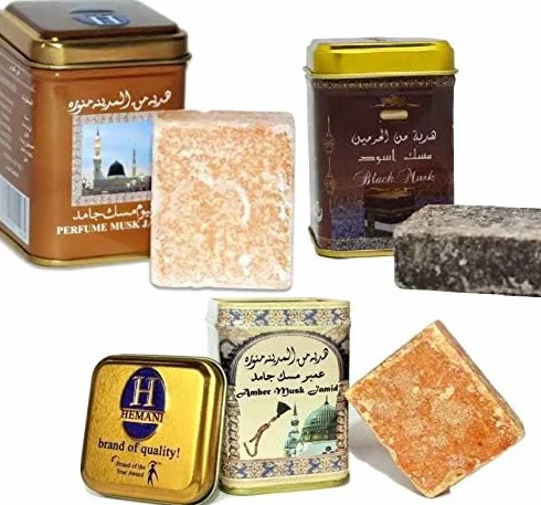 Set di 3 musk solido – 1 muschio nero – 1 Amber Musk Jamid – 1 perfume Musk Jamid