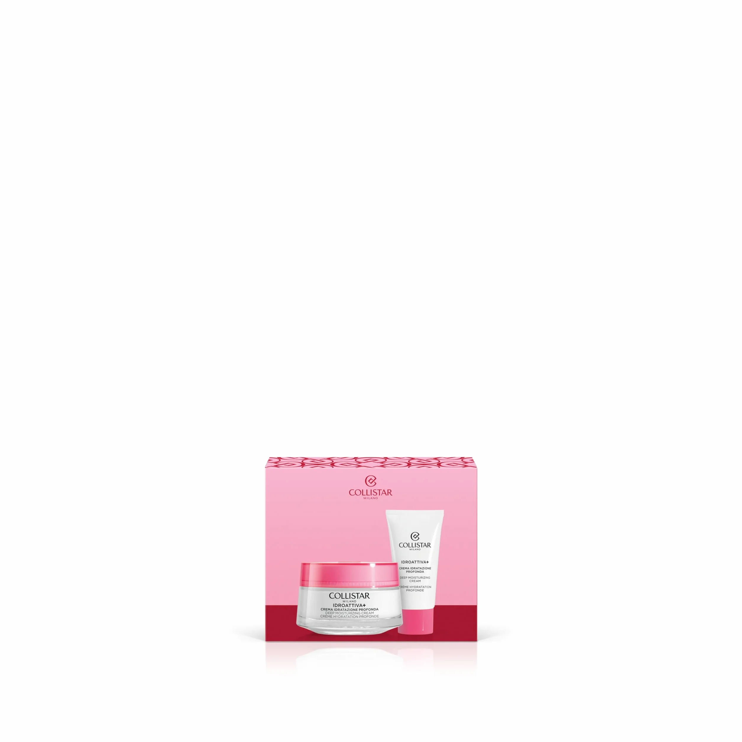 Collistar Idro-Attiva+ Cofanetto Donna , Crema di Idratazione Profonda, Ricca e Fondente, Vaso Iconico 50ml + Mini Formato 25ml, Idea Regalo per Pelle Luminosa e Morbida