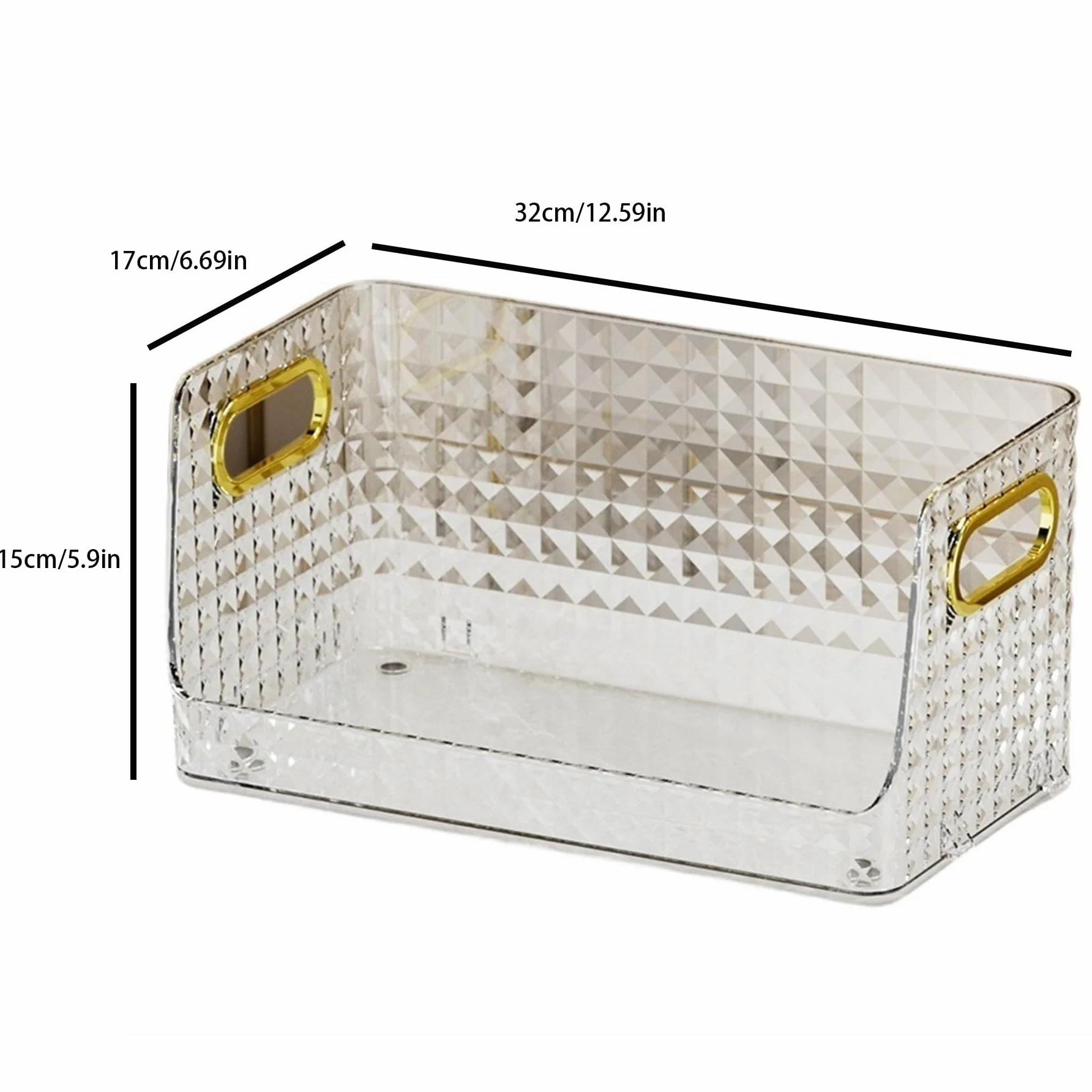 Organizzatore per Il Trucco in Acrilico di Due Dimensioni, cassetti portaoggetti per Gioielli, Cura delle Unghie, Cura della Pelle, Organizer da scrivania Ideale per cassettiere e Bagno, Scatola Port