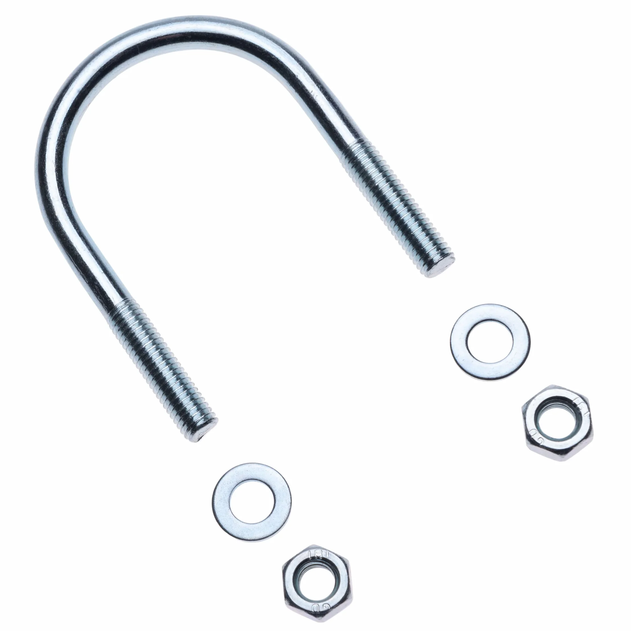 U-Boulon M8 Cavallotto con Noci Rondella Acciaio Zincato 42.4mm 5 sztuk
