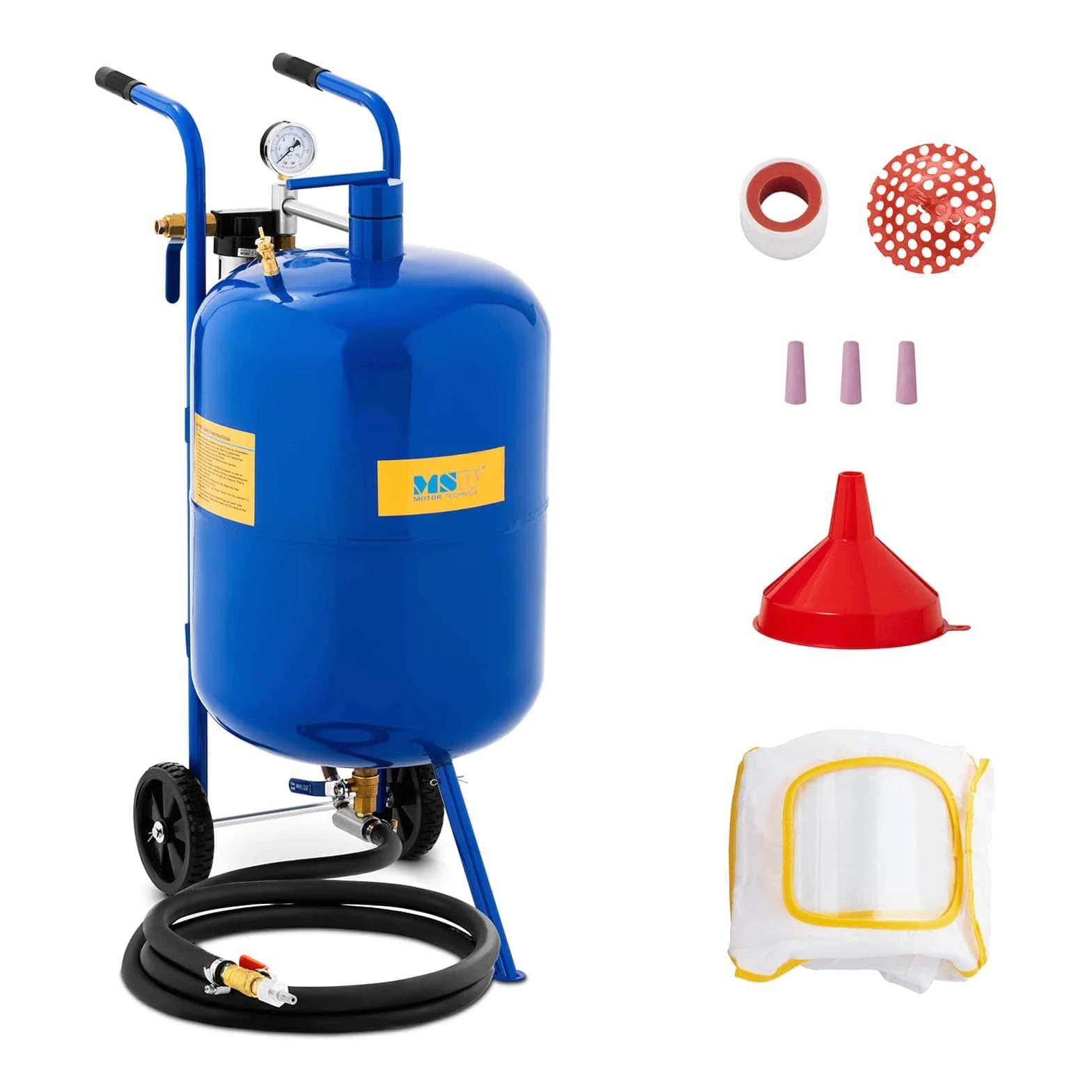 Sabbiatrice Portatile MSW MSW-MS76A 76 L 7,6 bar Acciaio 1000 L
