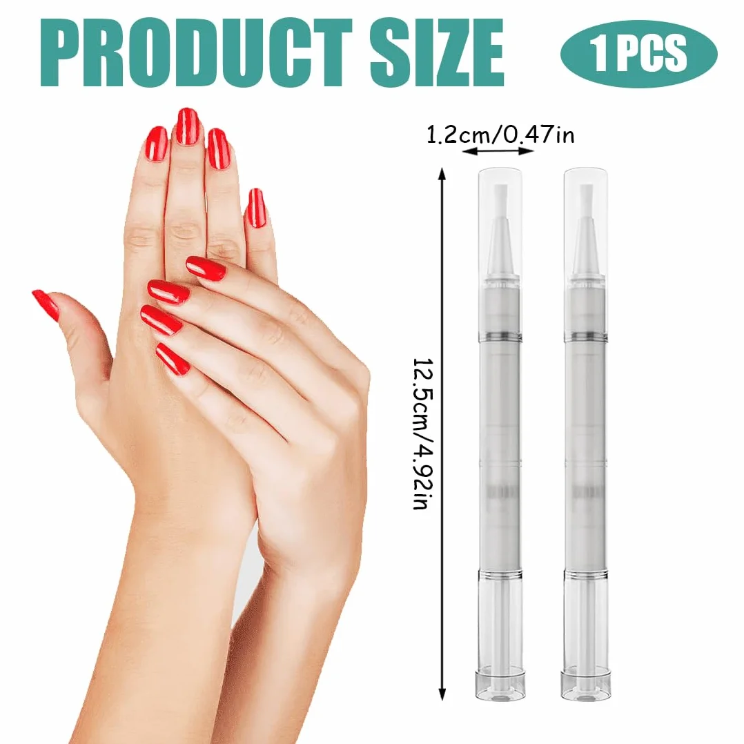 Nail Care Pen - Penna per unghie e unghie dei piedi curate, arricchita con olio di tea tree, vitamina E e aloe vera (2 pezzi)