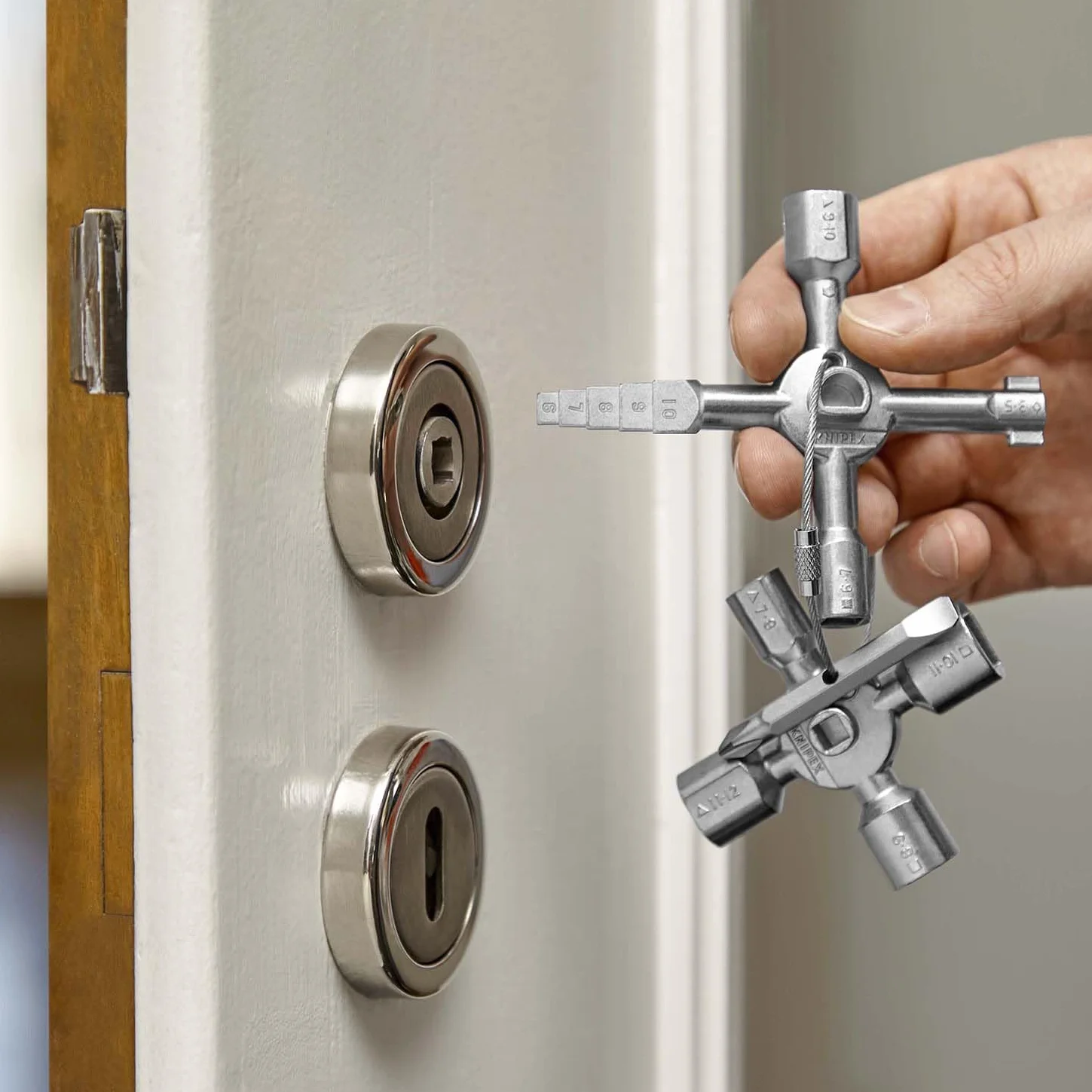 KNIPEX TwinKey Chiave universale per quadri elettrici 92 mm 00 11 01