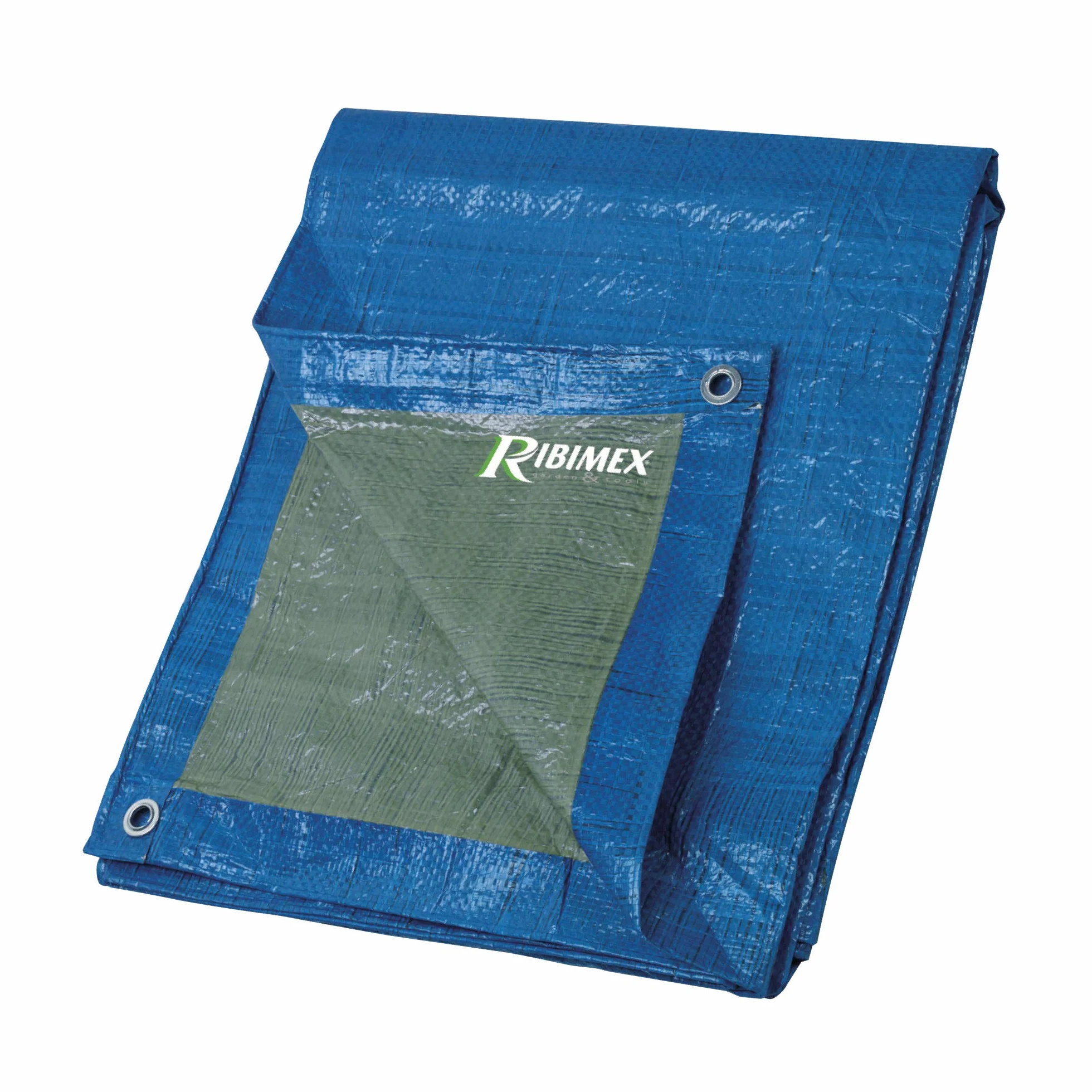 Ribimex Telo di Protezione Leggero Impermeabile 3x5 m Polietilene Occhielli Alluminio PRB06503X05