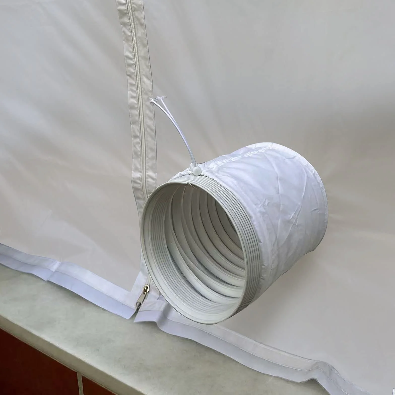 HOOMEE Guarnizione Universale per Porte Finestre 120x240CM per Condizionatore Portatile con Chiusura a Sacco Ferma Tubo