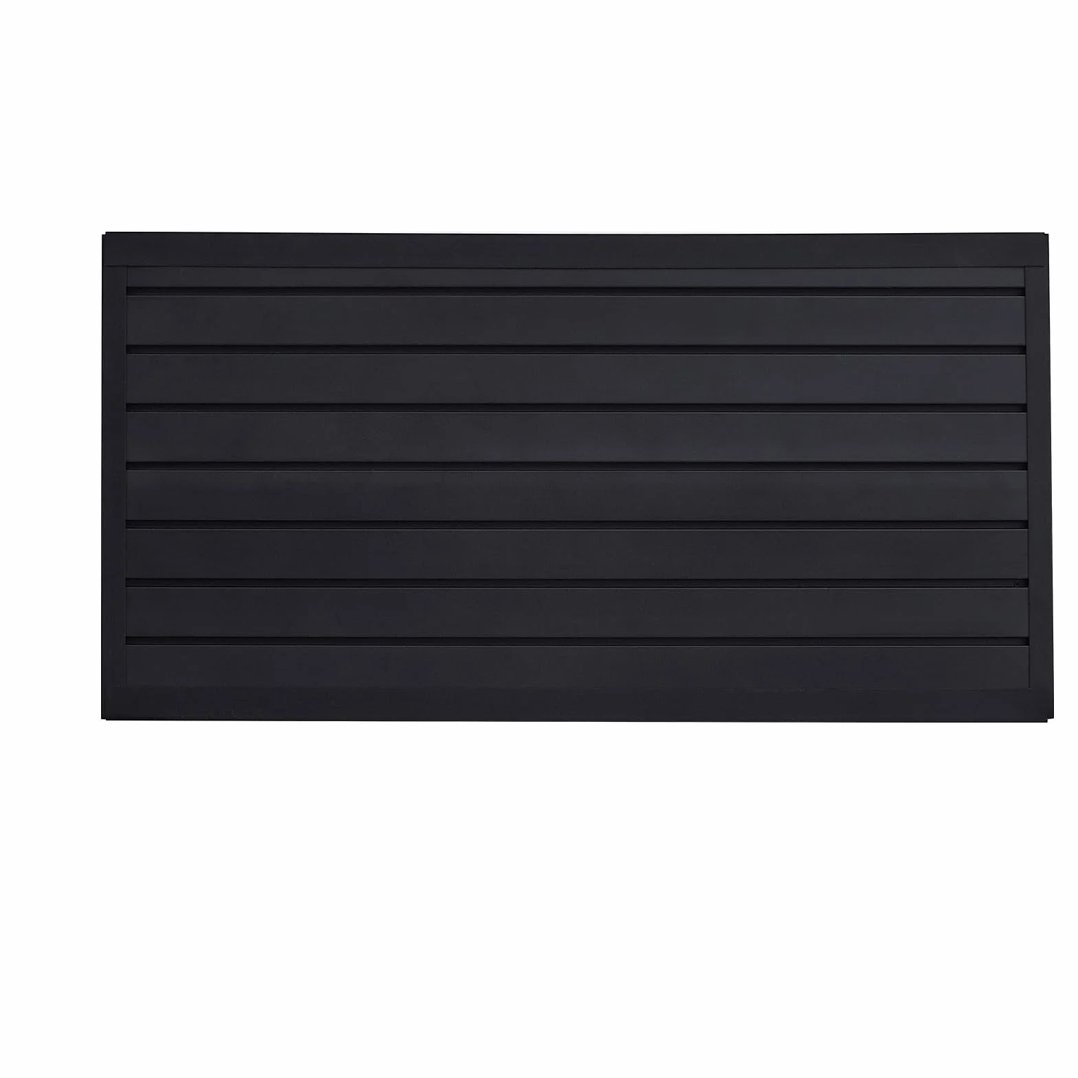 VEVOR Pannelli per Pareti a Doghe Modulare Regolabile Nero 1225 x 645 x 20 mm
