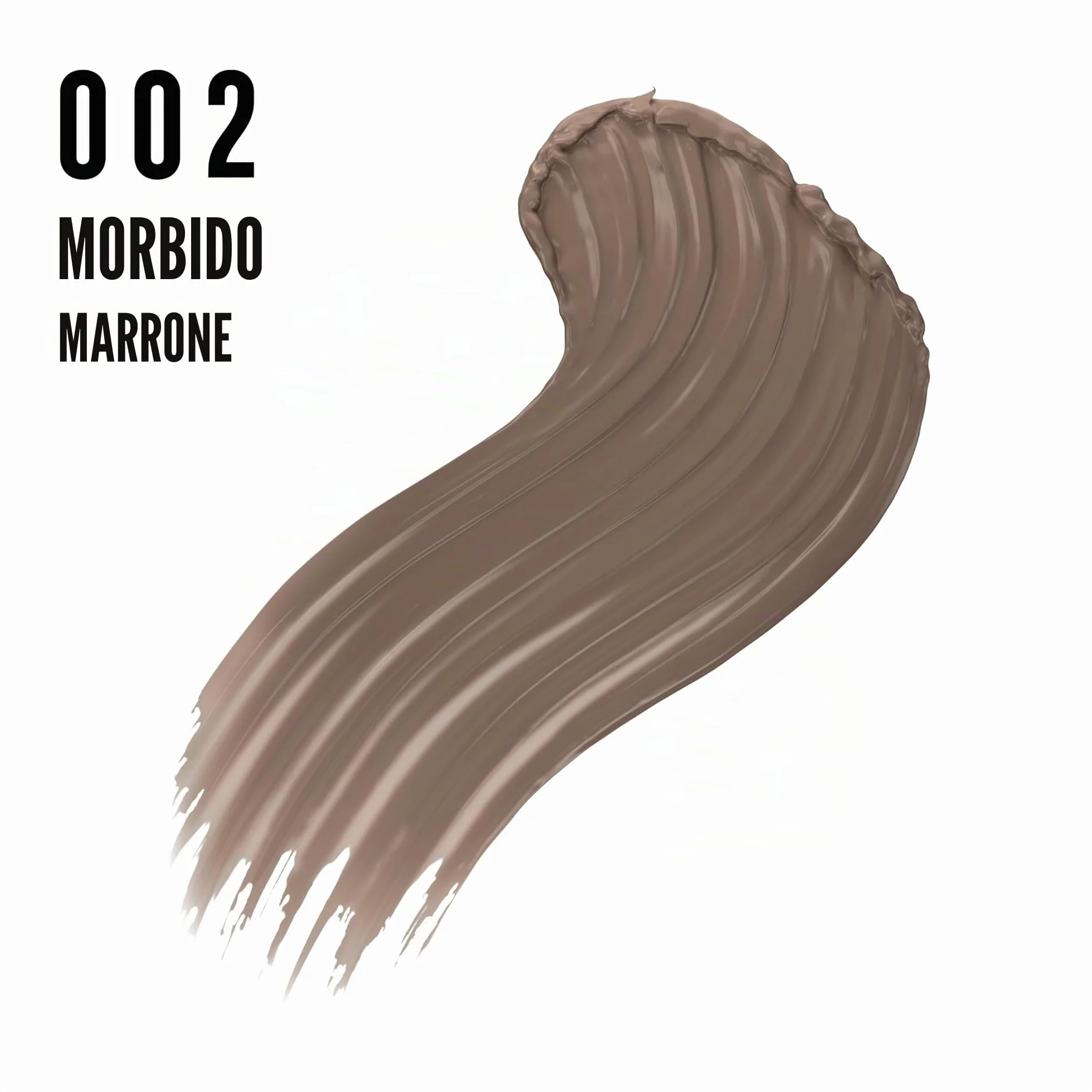 Max Factor 2000 Calorie Gel per sopracciglia, a lunga tenuta, sopracciglia più folte e voluminose, waterproof, non sbava, modella e accentua, 5 tonalità, 002 Soft Brown, 4,5 ml