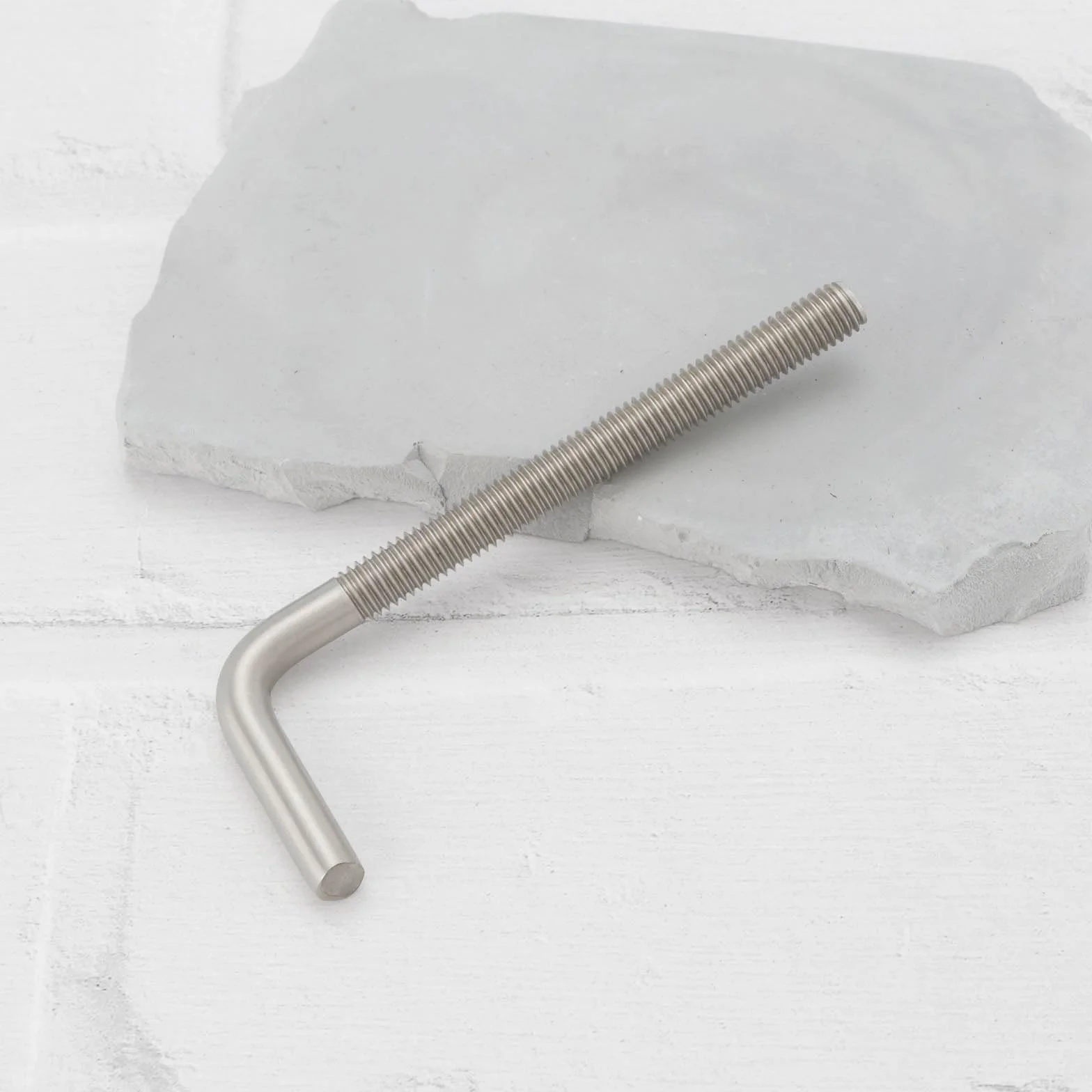 Ganci Dritti Viti 304 Acciaio Inox M8 100mm L Bullone Argento 8pz