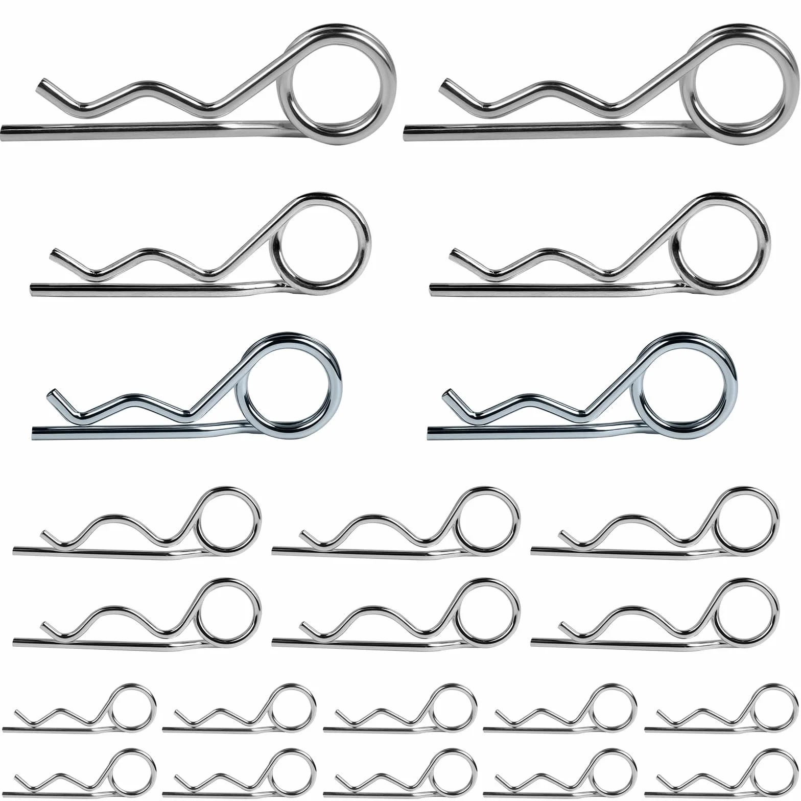 Coppiglie a Molla 2.5 mm 3 mm 4 mm 5 mm, 22 Pezzi per Trattore