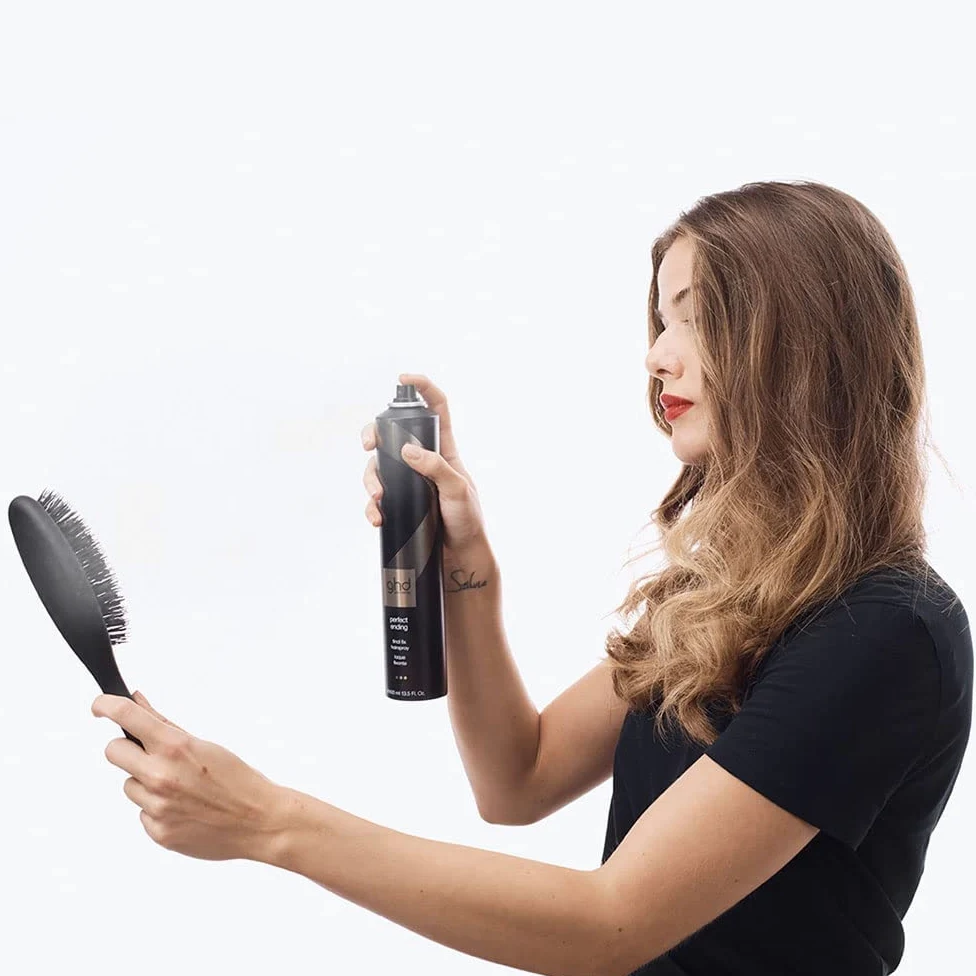 ghd perfect ending final fix hairspray 400ml & shiny ever after & ndash; final shine spray
