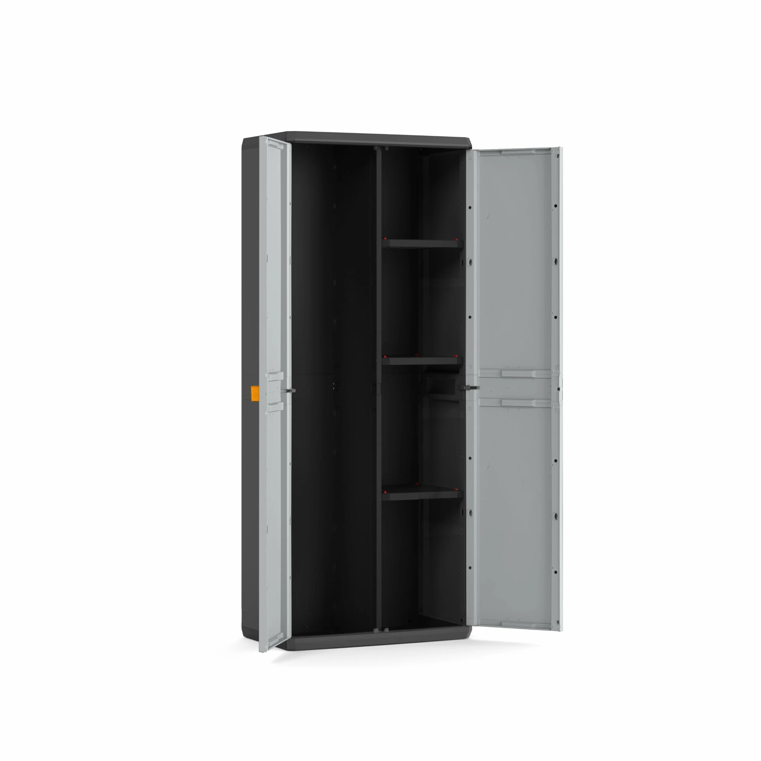 Keter Armadio Portascope Rio 68x39x166H cm 3 Ripiani Regolabili Grigio