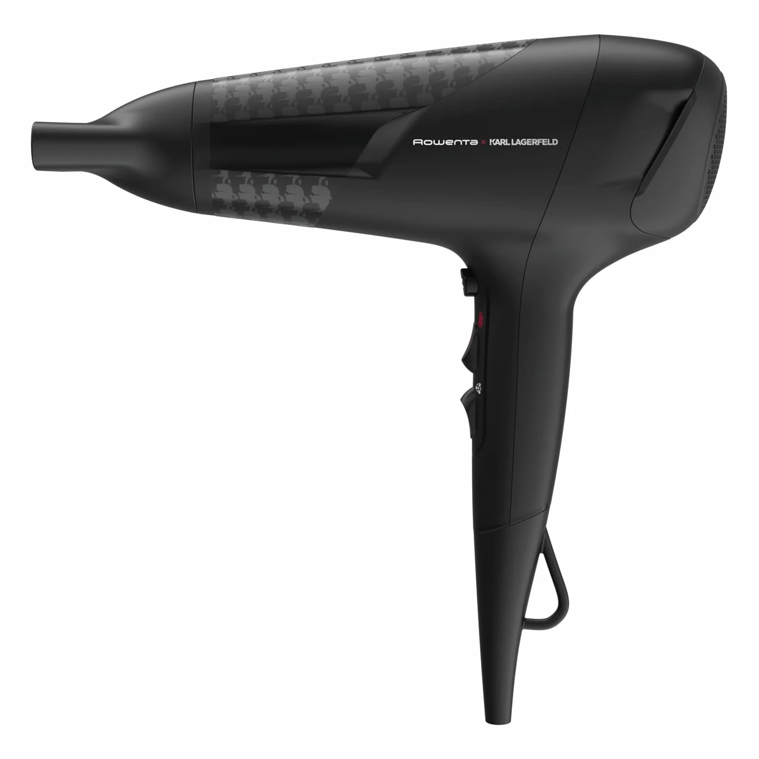 Rowenta x Karl Lagerfeld CV581L Studio Dry, Asciugacapelli, Phon per Capelli Potenza 2100W, Impostazione Thermo Control, 1 Concentratore 12mm, 6 Combinazioni di Velocità/Temperatura