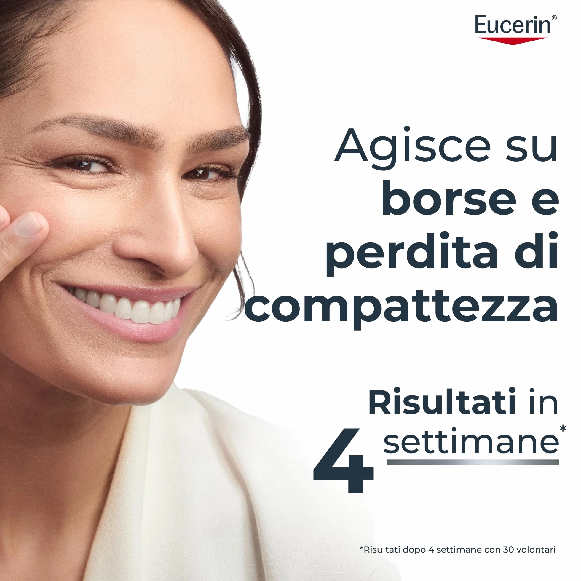Eucerin Hyaluron-Filler Contorno Occhi SPF15 15 ml, Crema contorno occhi antirughe e antiage, Formula con Acido Ialuronico e protezione UVA SPF 15 per tutti i tipi di pelle