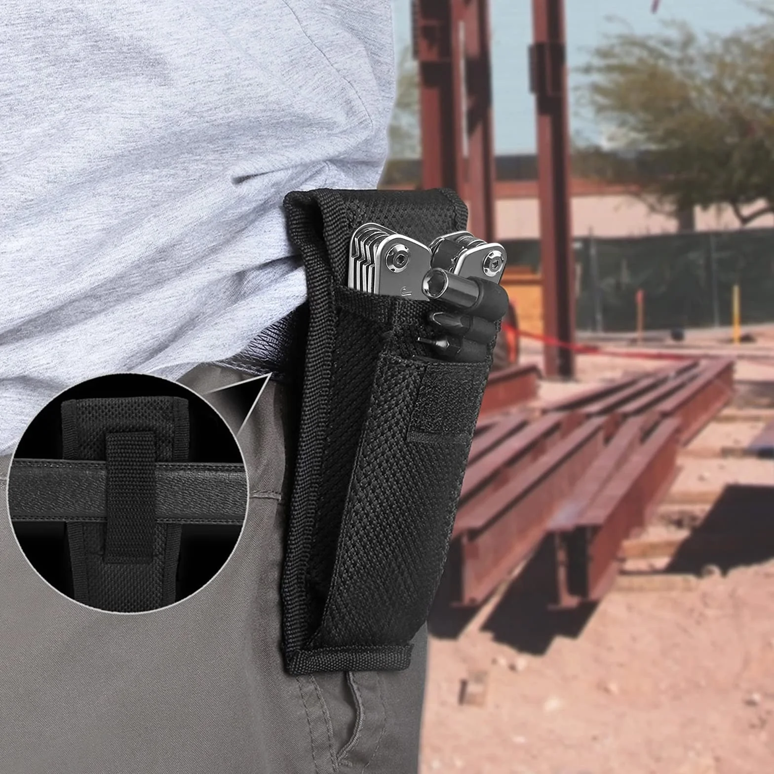 Gvolatee Pinza Multiuso 11 in 1, Pieghevole Multitool Acciaio Inossidabile Cacciavite