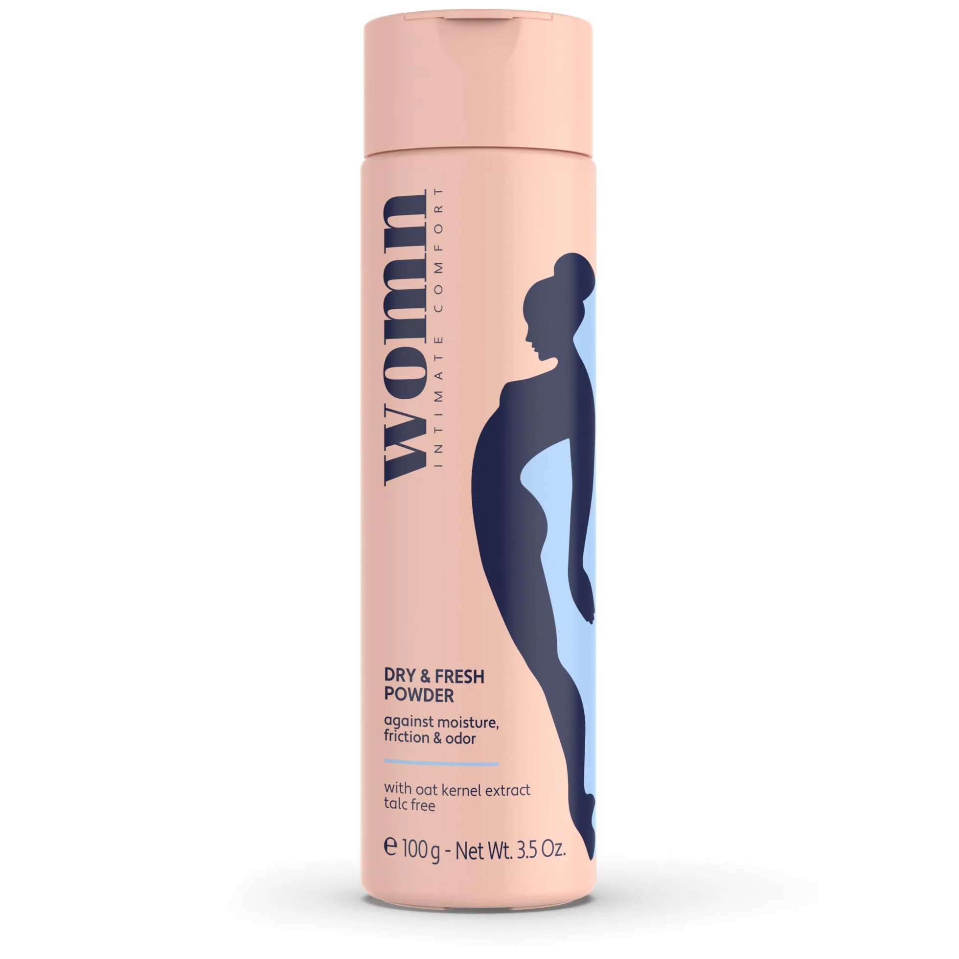 womn Dry & Fresh Powder 100 g – Polvere Corpo Senza Talco per Zona Intima, Inguine e Sotto il Seno – Assorbe il Sudore, Riduce Sfregamenti e Odori