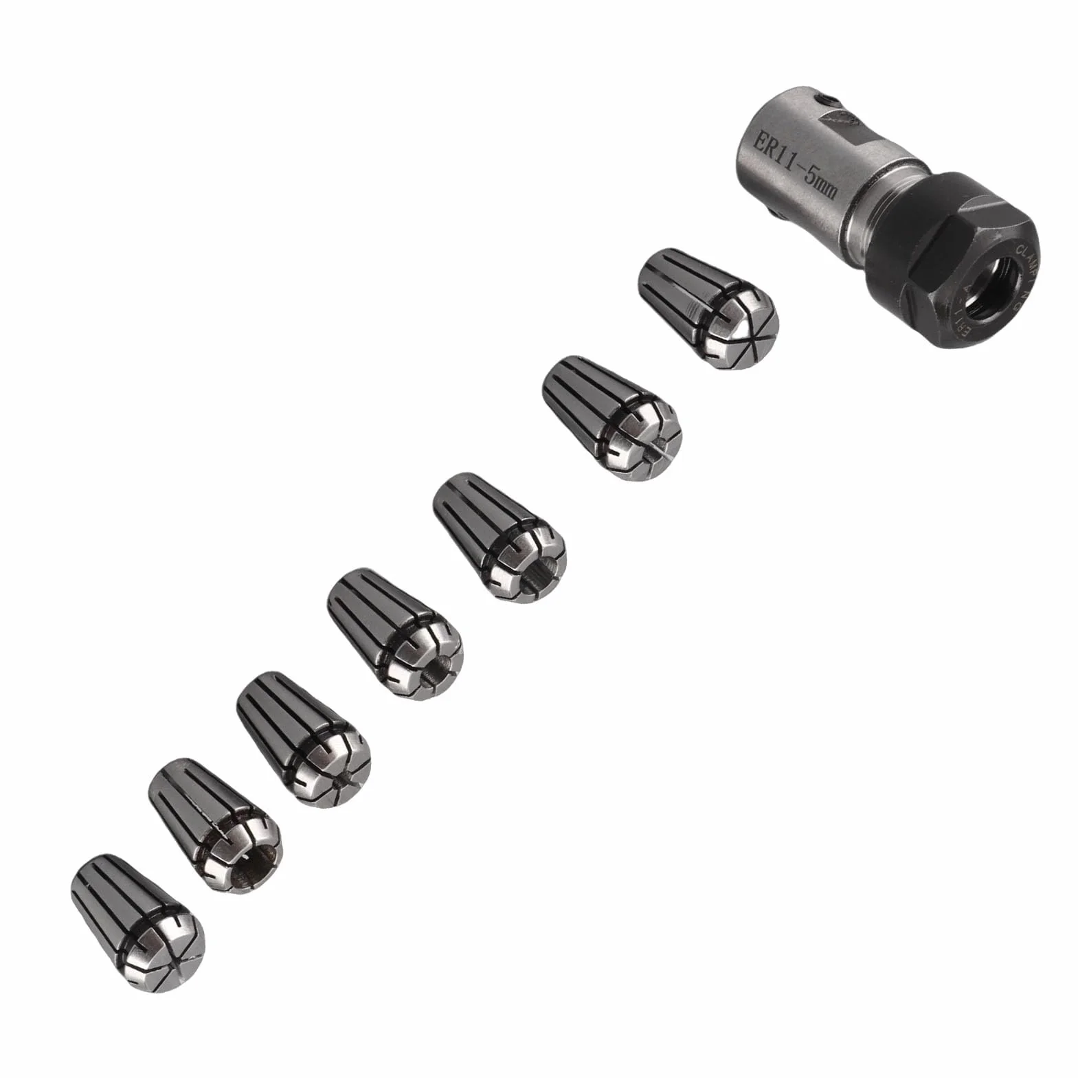 Duokon ER11 Set di Collet 5mm Supporto Albero Motore Prolunga Asta di Fresatura Tornio Strumento per Macchina CNC