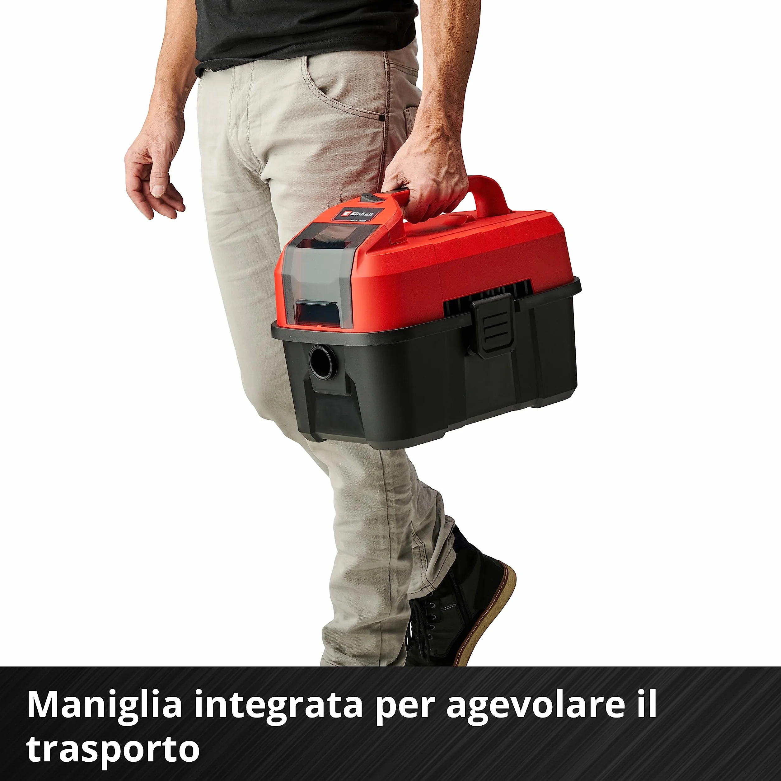 Einhell TE-VC 18/10 Li-Solo Power X-Change Aspirasolidi e liquidi 10 L 2 m