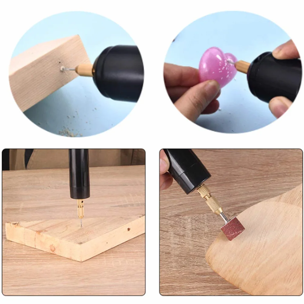 Mini Elettrico Trapano Manuale 5V USB per Gioielli Artigianato Legno Kit Utensili