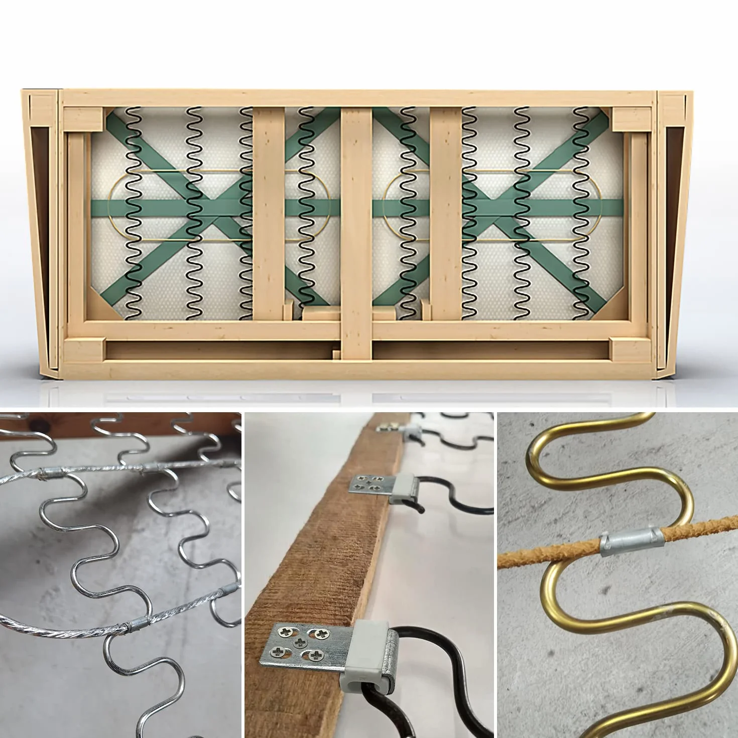 JINTANG 10PCS molla per divano, clip a molla per divani, kit di riparazione per divano
