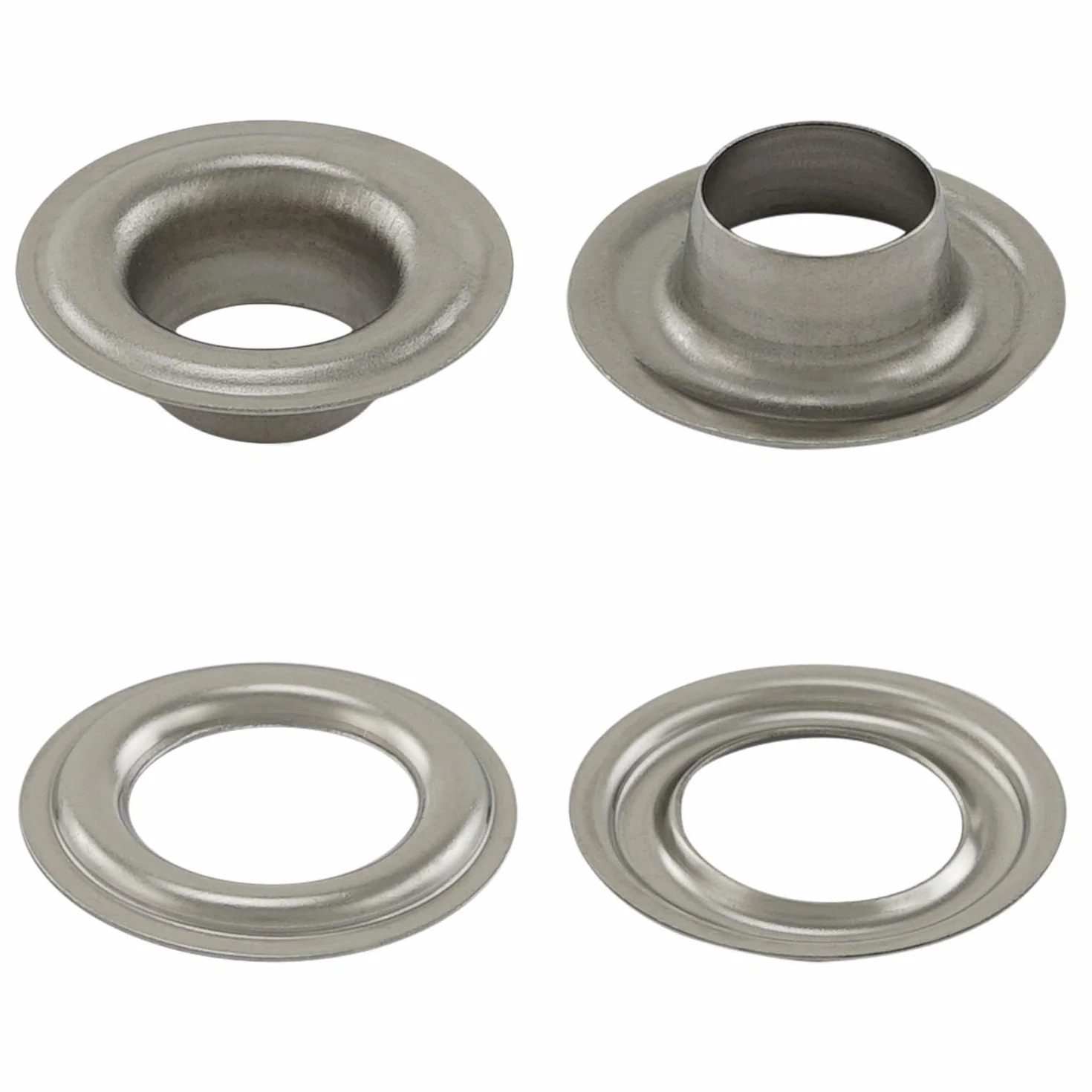 Occhielli autoperforanti DIN 7332 Acciaio Inossidabile V2A Inox 10 mm 50 Pezzi
