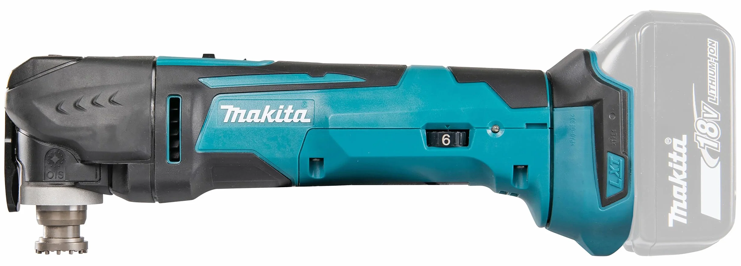 Makita DTM51Z Utensile multifunzione a batteria 18 V, blu
