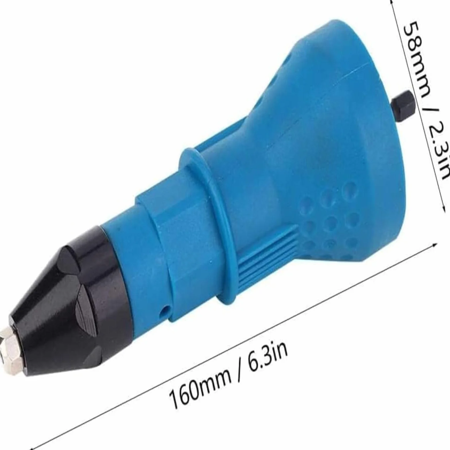 Rivettatrice elettrica con testa di conversione per rivetti a strappo, trapano pneumatico ricaricabile 2 in 1