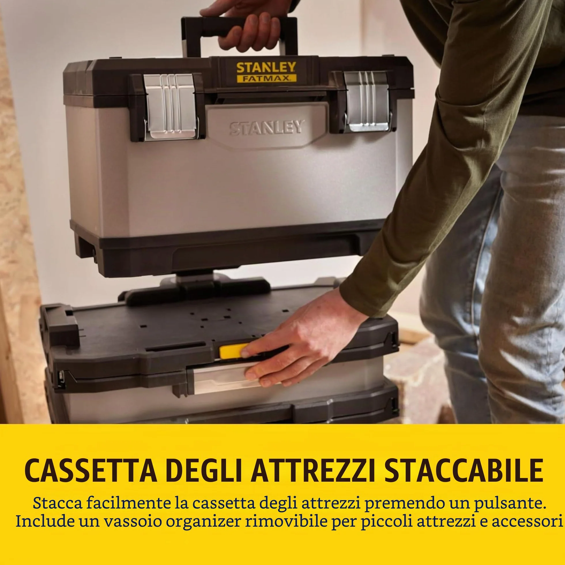 STANLEY FATMAX Carrello Porta Utensili 56.8 x 89.3 x 38.9 cm 1-95-622