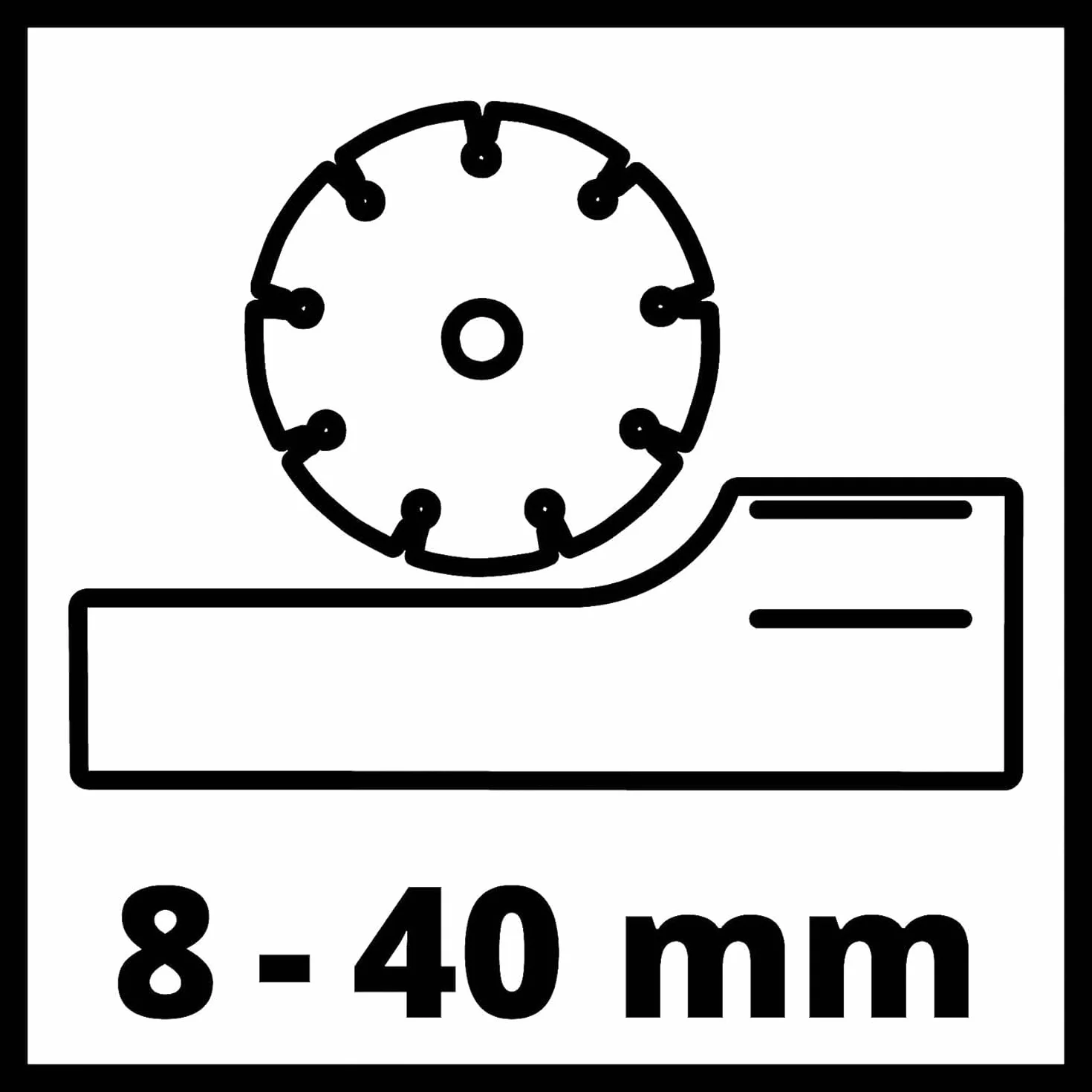Einhell TE-MA 1700 Scanalatore 1700 W 38 mm larghezza taglio 40 mm profondità taglio Soft Start 4 dischi diamantati