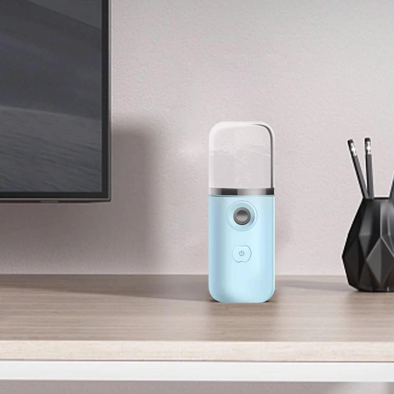 Mini vaporizzatore per il viso – ABS da 35 ml, nano spray per il viso, dispositivo idratante portatile | Perfettamente ottimo per le estensioni delle ciglia e la routine di cura della pelle