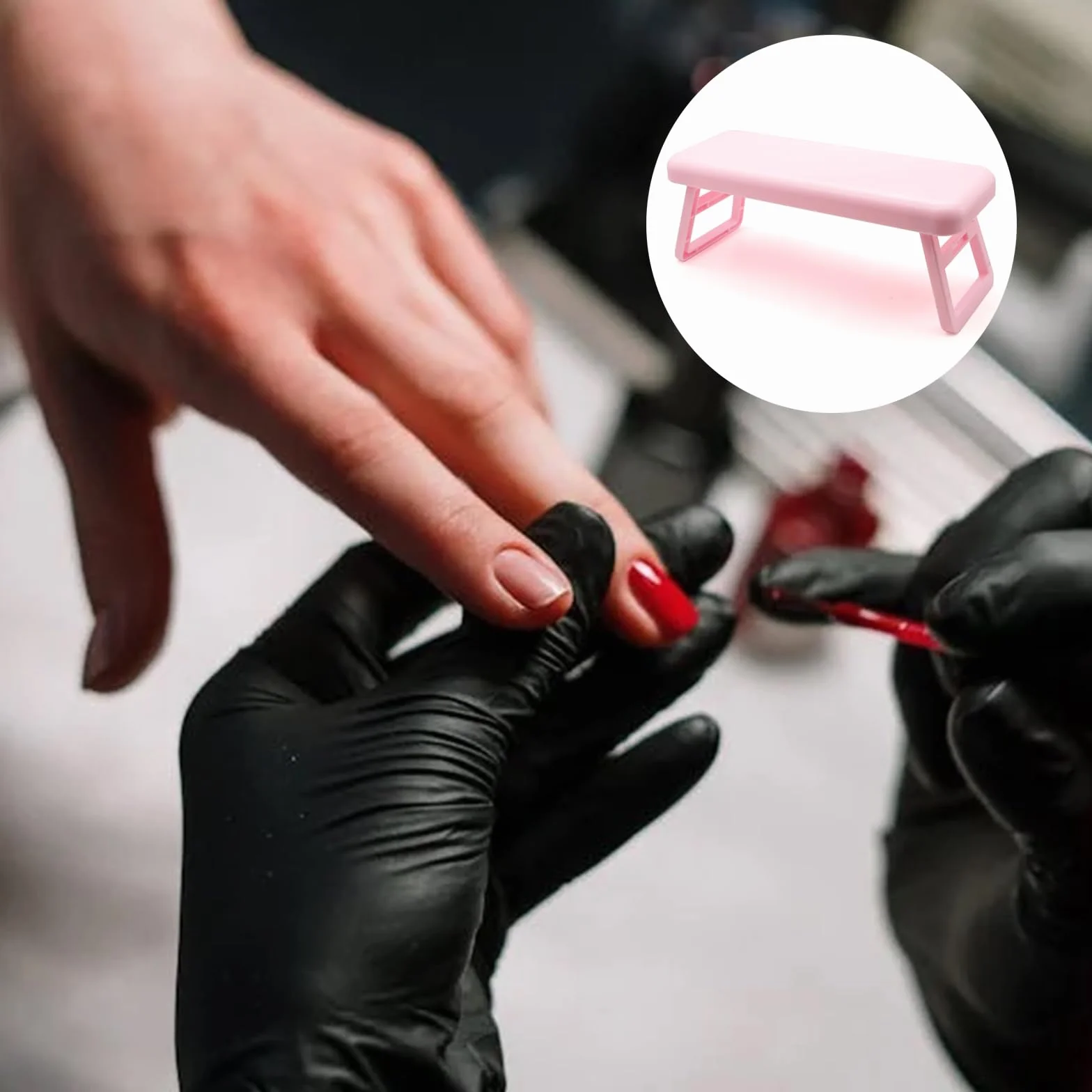 Poggiamano per Unghie Manicure, Cuscino per manicure Cuscino per unghie Poggiabraccia per unghie, Poggia Mani per Unghie Professionale, Pieghevole Poggia Mani per Unghie Professionale per Nail Art