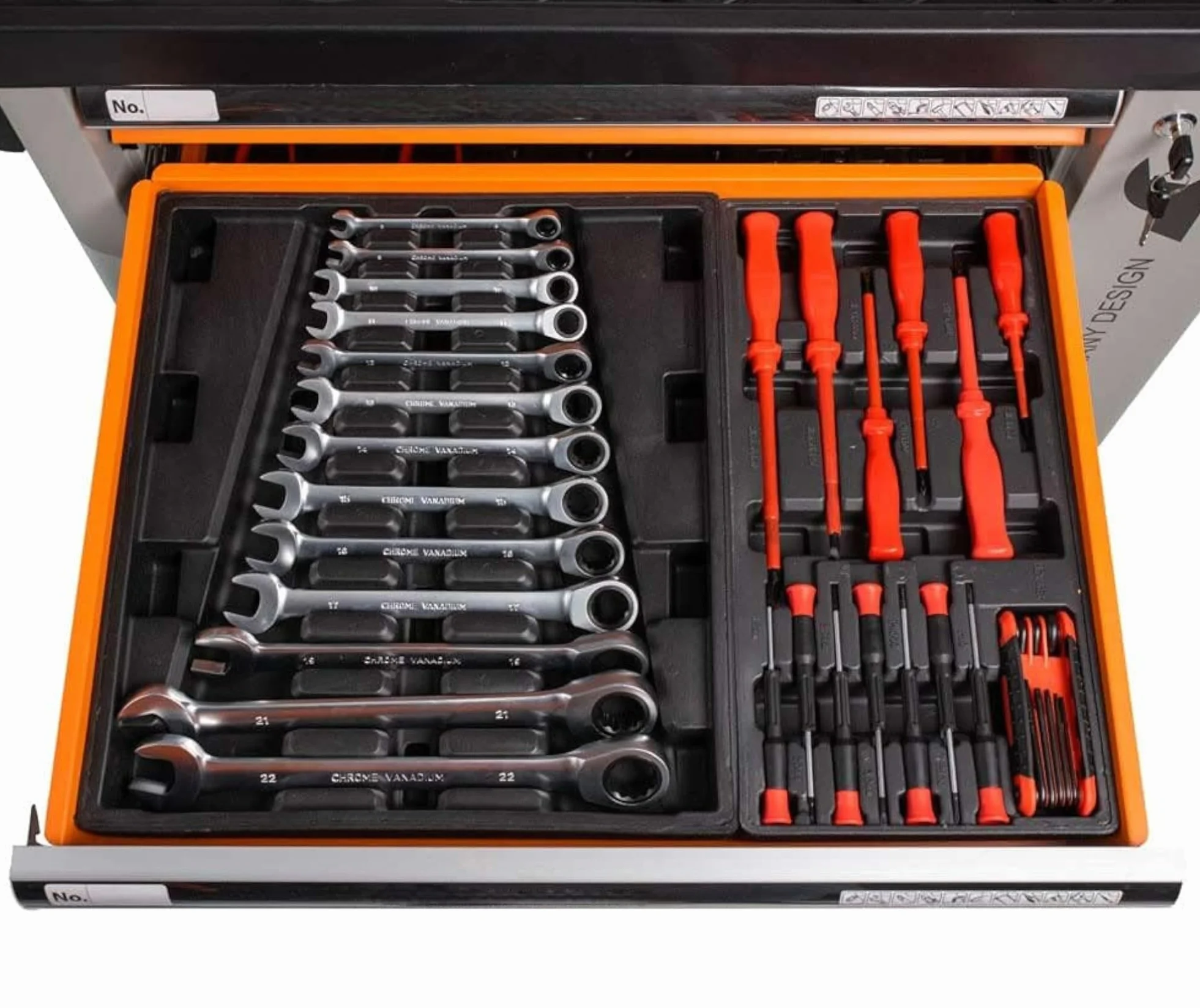 Carrello Porta Attrezzi 428 Utensili 6 Cassetti Officina Garage