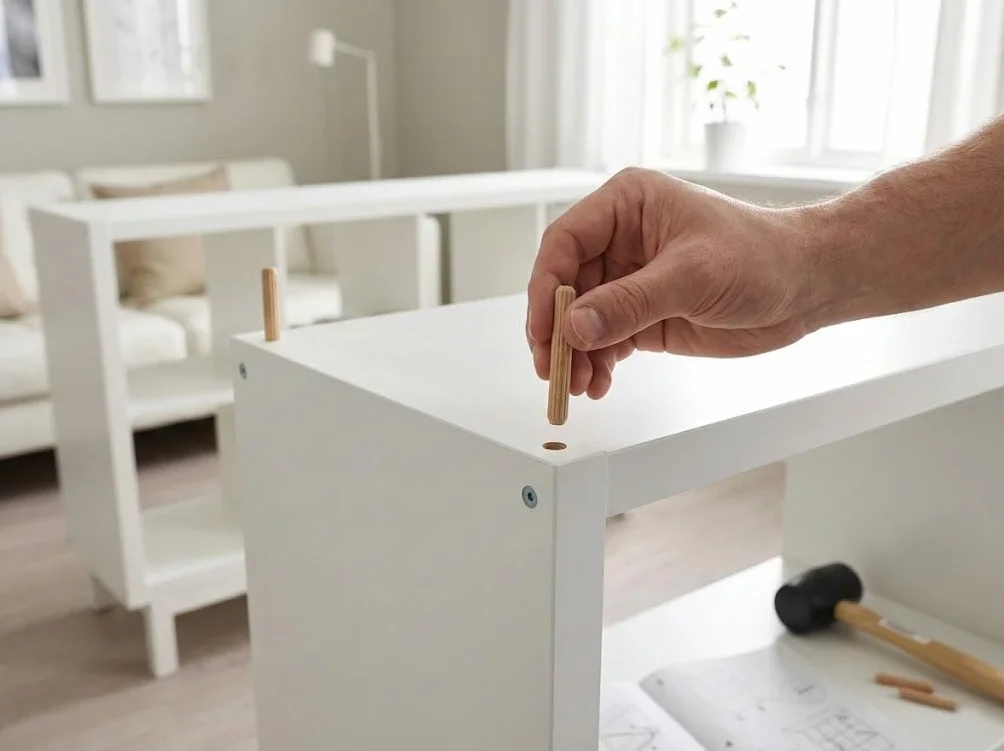 Tasselli in legno di faggio 6 x 50 mm per scaffale Ikea KALLAX