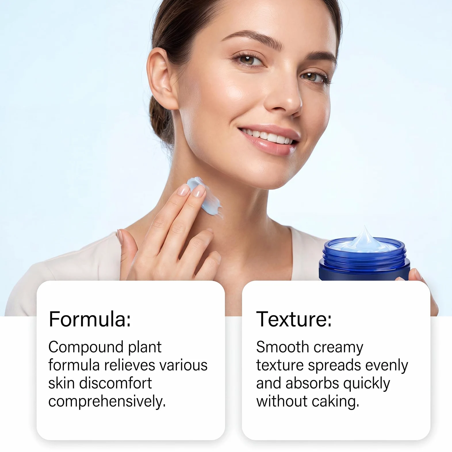 Crema Idratante per la Pelle, Formula Nutriente per una Texture Liscia e Morbida 2 PZ