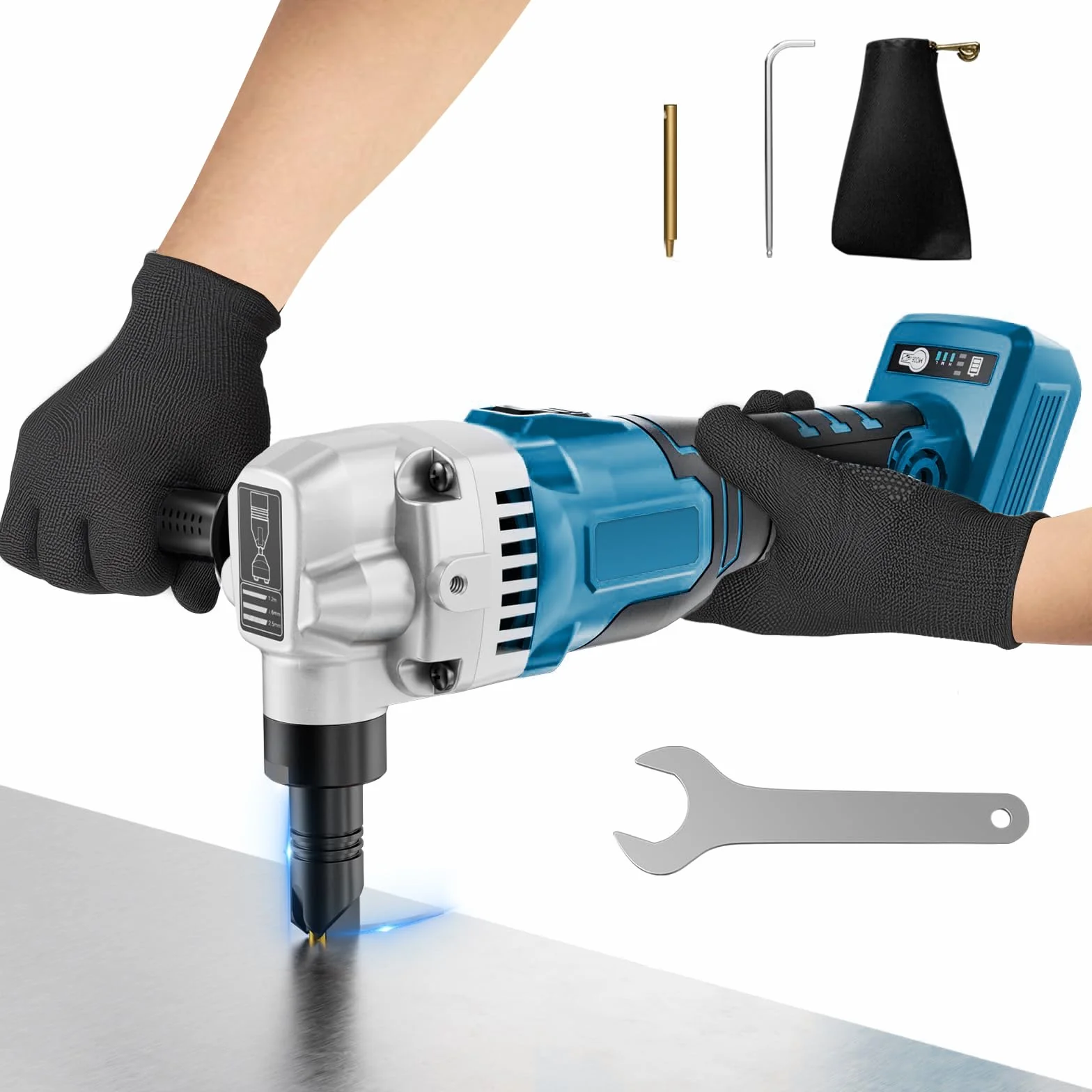 Roditrice per Lamiera a Batteria 950W 1900SPM Compatibile con Makita 18V