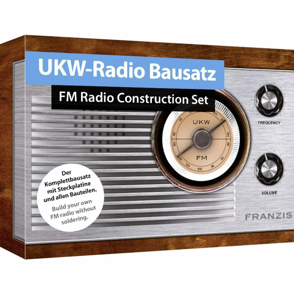 UKW-Radio Bausatz FM Radio Construction Set Komplettbausatz mit Steckplatine ohne Löten