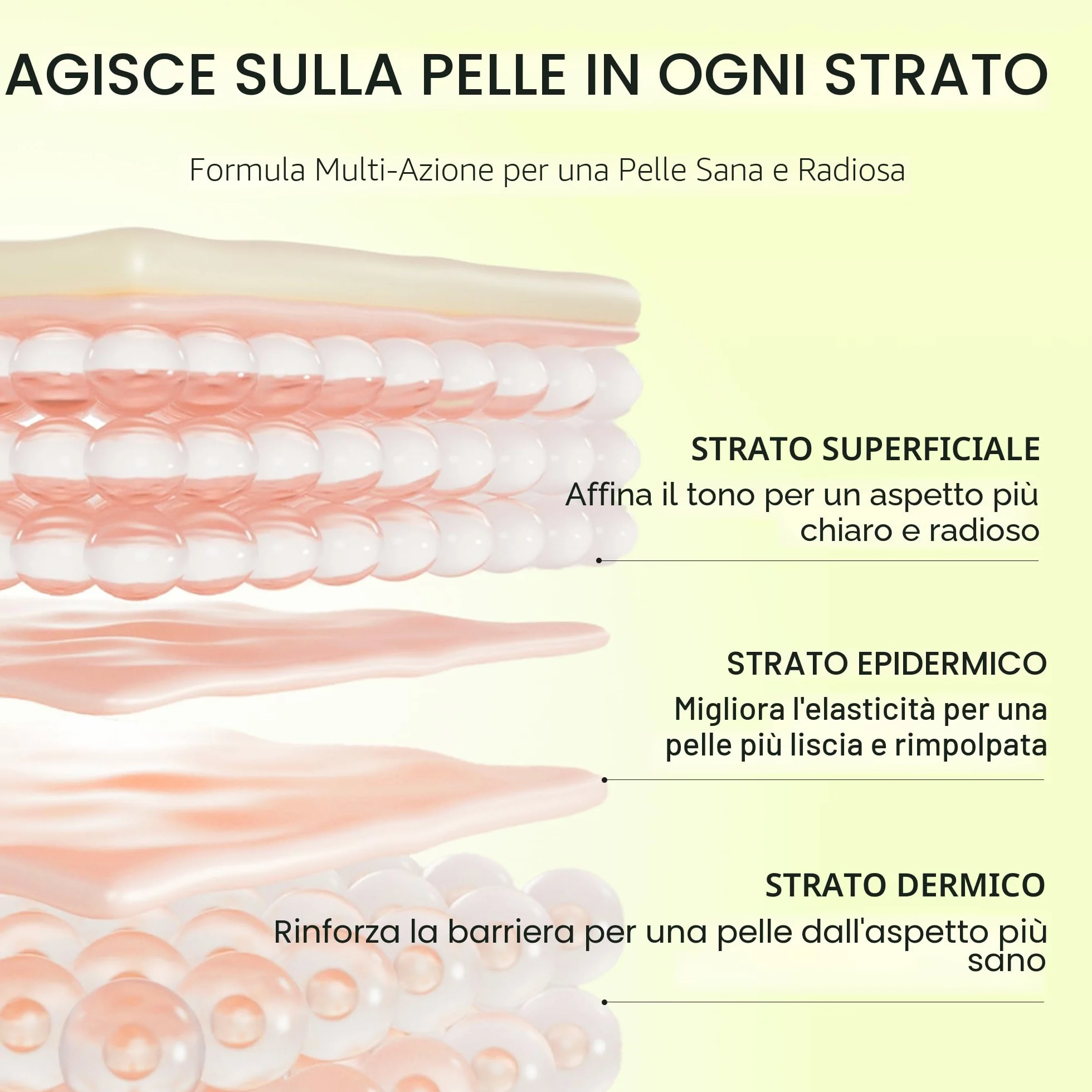 Arencia Vitamina C Booster Shot Siero con glutatione, niacinamide e vitamina E per pelle radiosa, 29,9 ml
