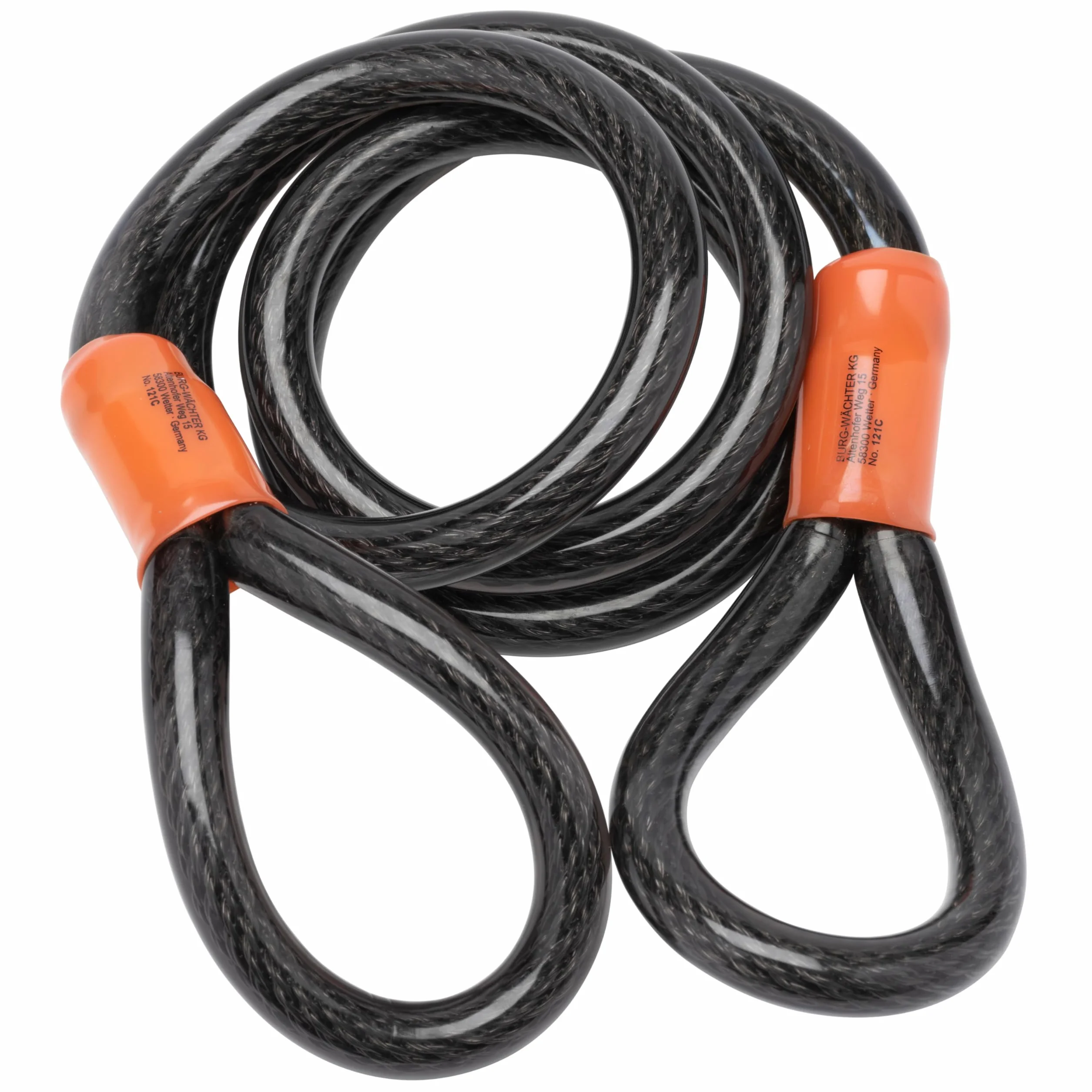 Burg-Wächter Cavo Intrecciato in Acciaio 121C 12 mm x 1,2 m Nero