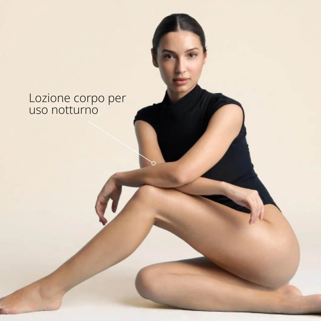 Sensilis Retinol Body Treatment - Lozione per il corpo rassodante e idratante, unifica il tono, con retinolo, per pelli sensibili - 200 ml