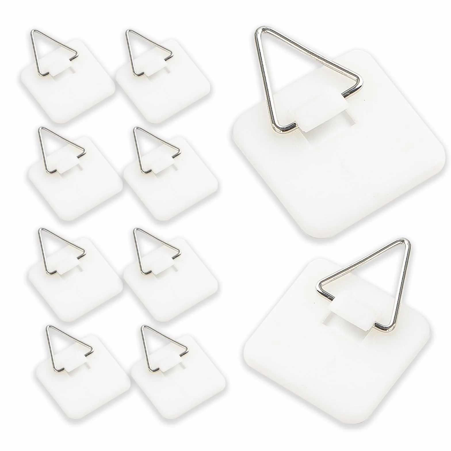 Ganci Per Quadri Adesivi 30 PCS - Ganci per Piatti da Parete Multifunzione Invisibili Verticali per Cucina