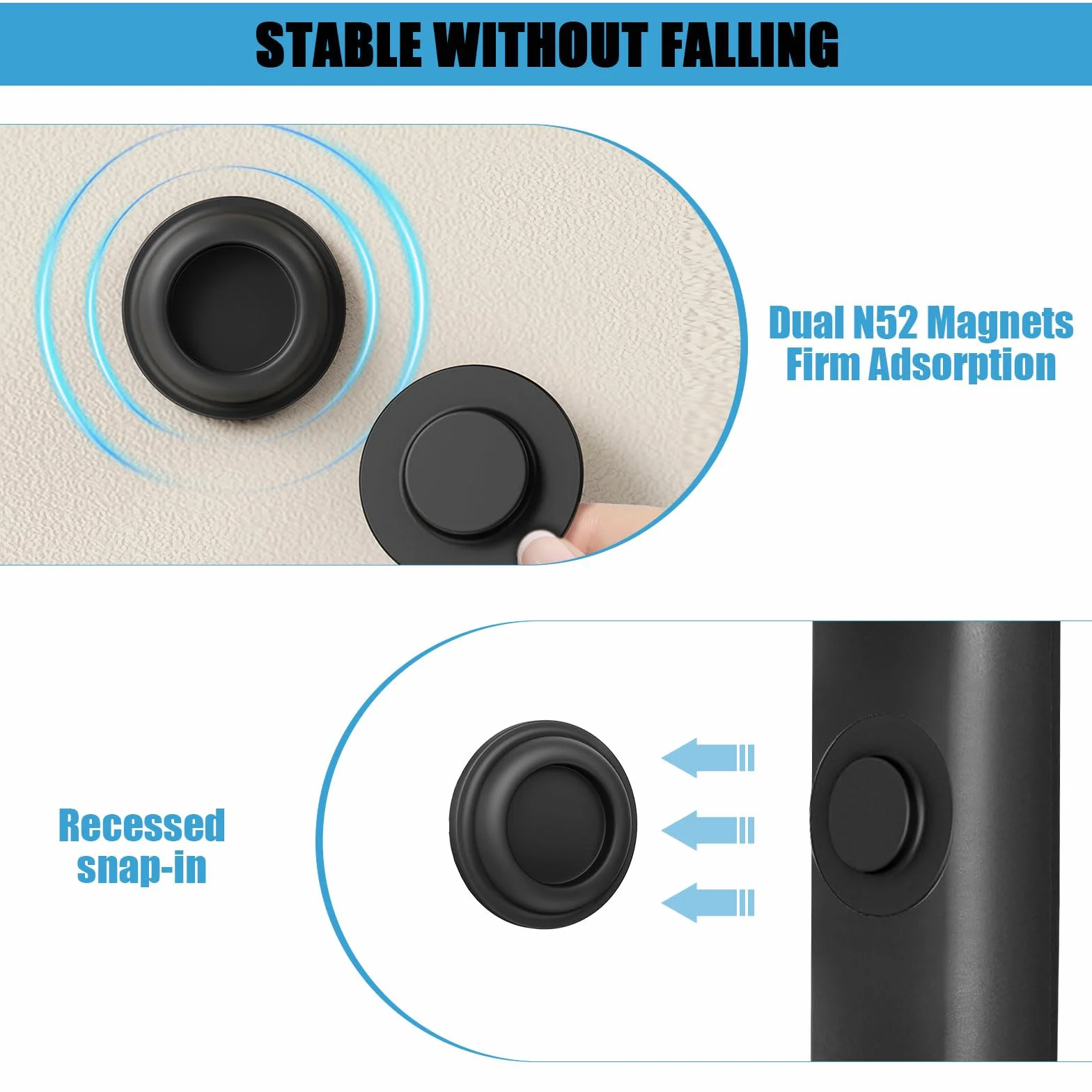 Supporto telecomando magnetico in silicone 4 pezzi adesivo da parete organizer casa ufficio