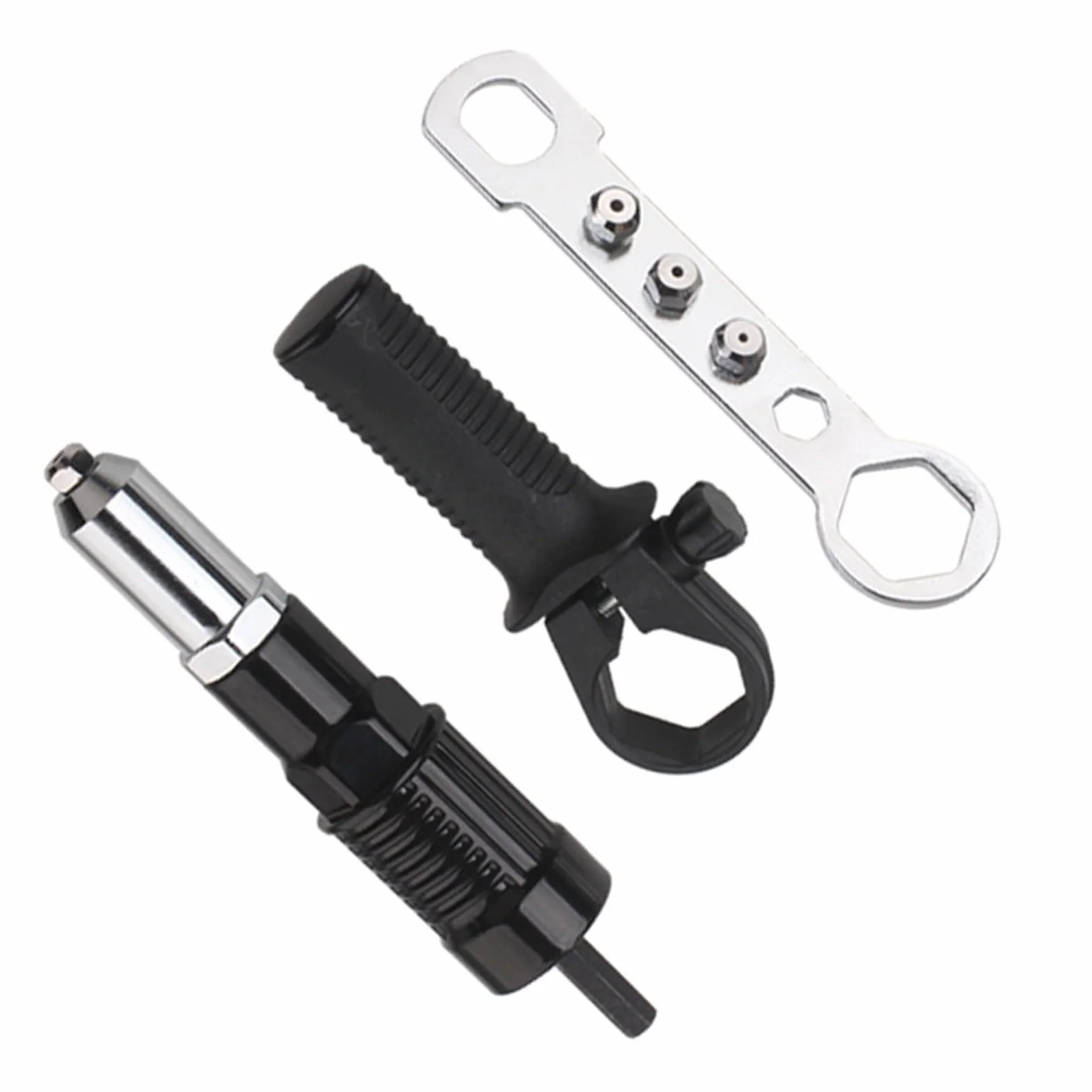 NexRen Kit Adattatore per Rivettatrice per Trapano Elettrico in Acciaio