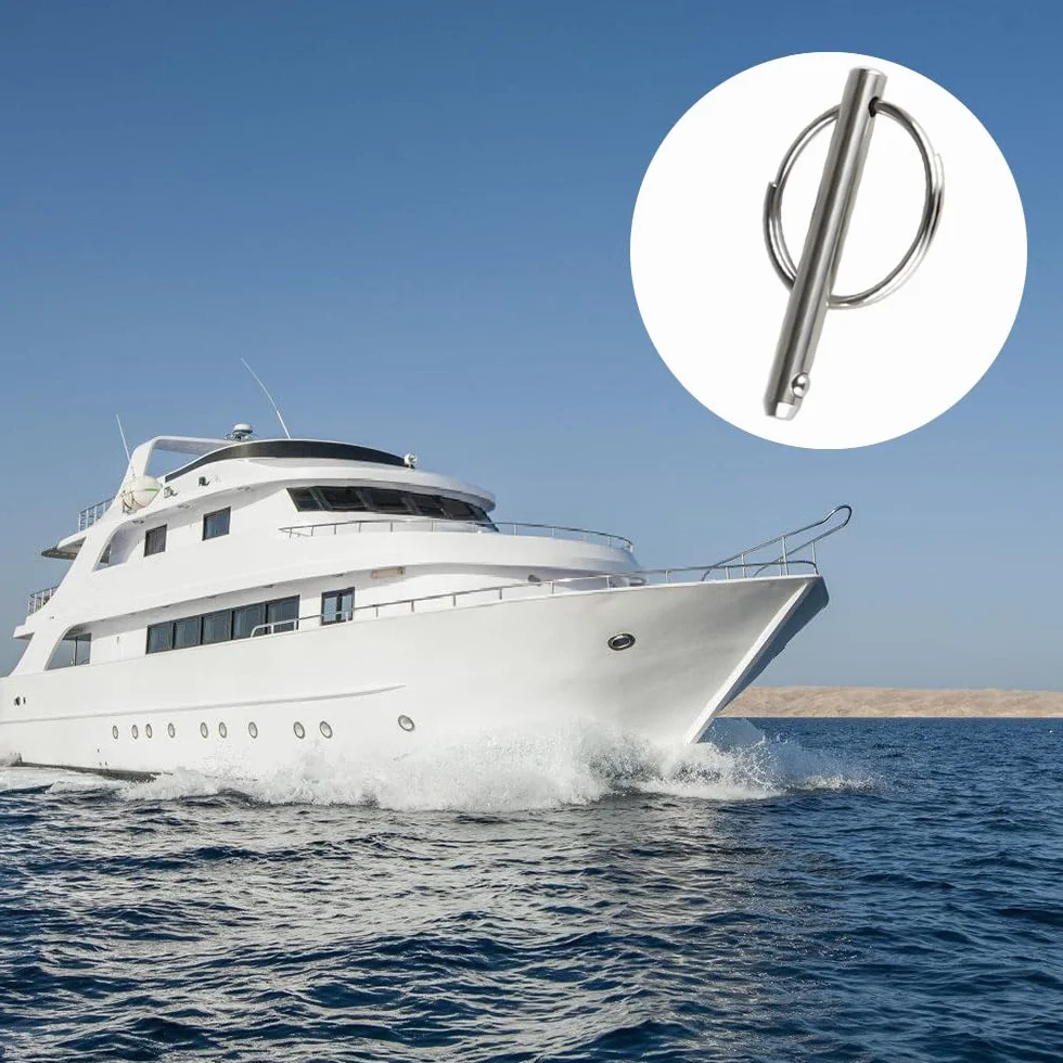 Perni a Sgancio Rapido 4 Pezzi in Acciaio Inossidabile 316, Pin di Bloccaggio per Barche Yacht