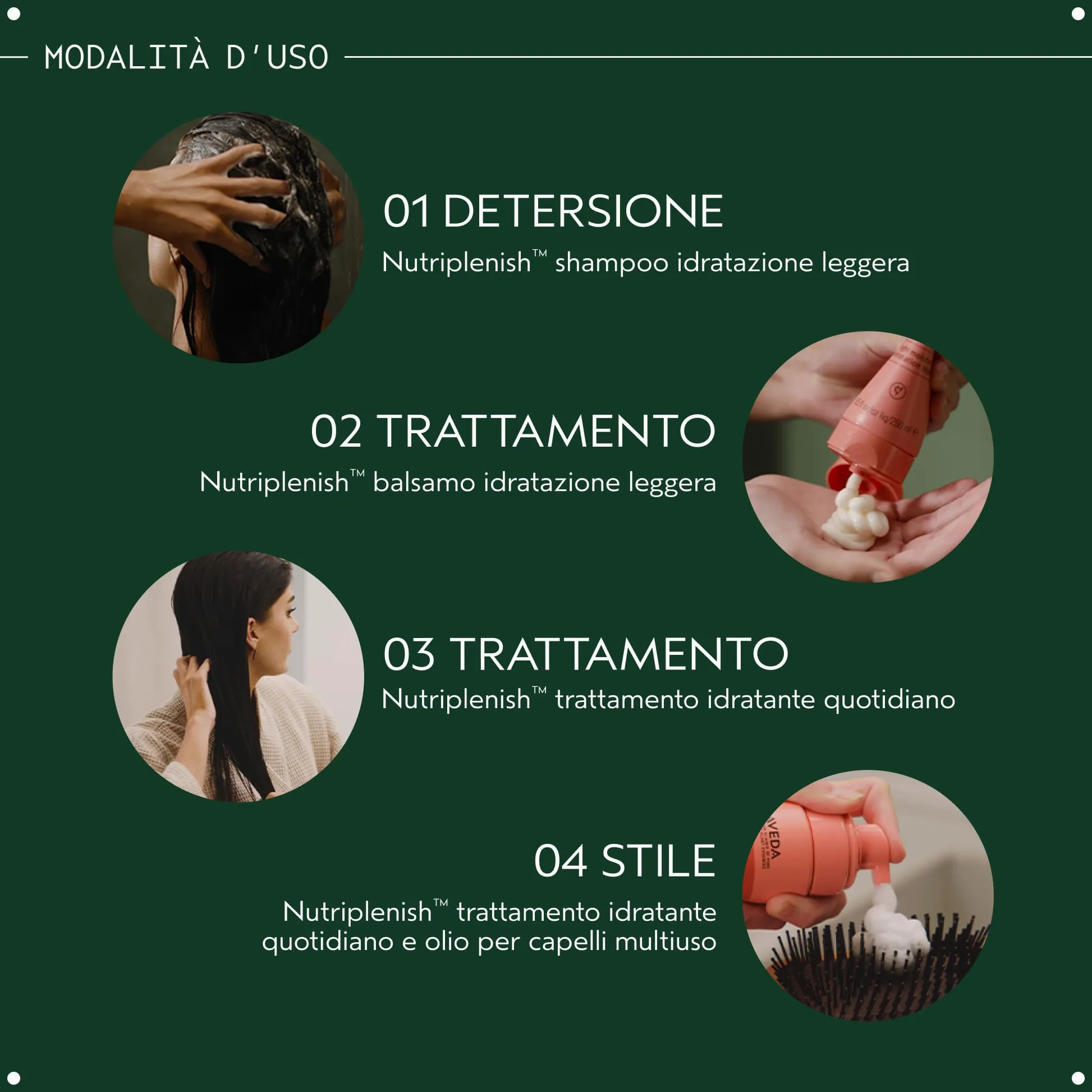 Aveda Nutriplenish Olio per capelli multiuso - Trattamento pre-shampoo anche notturno styling senza risciacquo - Olio idratante per capelli secchi e danneggiati