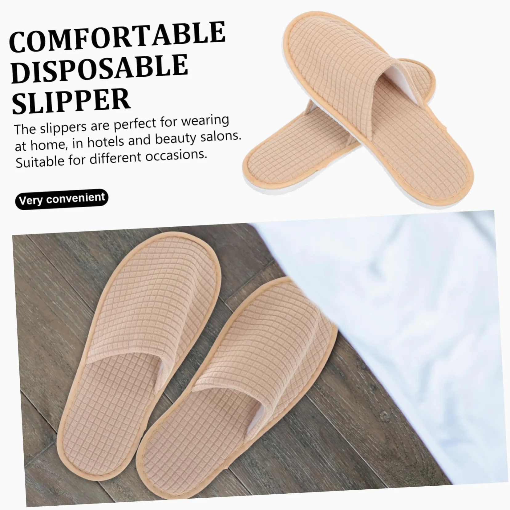 Anneome Pantofole Monouso da Casa e Hotel 6 Paia in Pile Antiscivolo per Ospiti Donna e Uomo, Pantofole Usa e Getta per Viaggi, Spa e Pedicure, Confortevoli e Lavabili